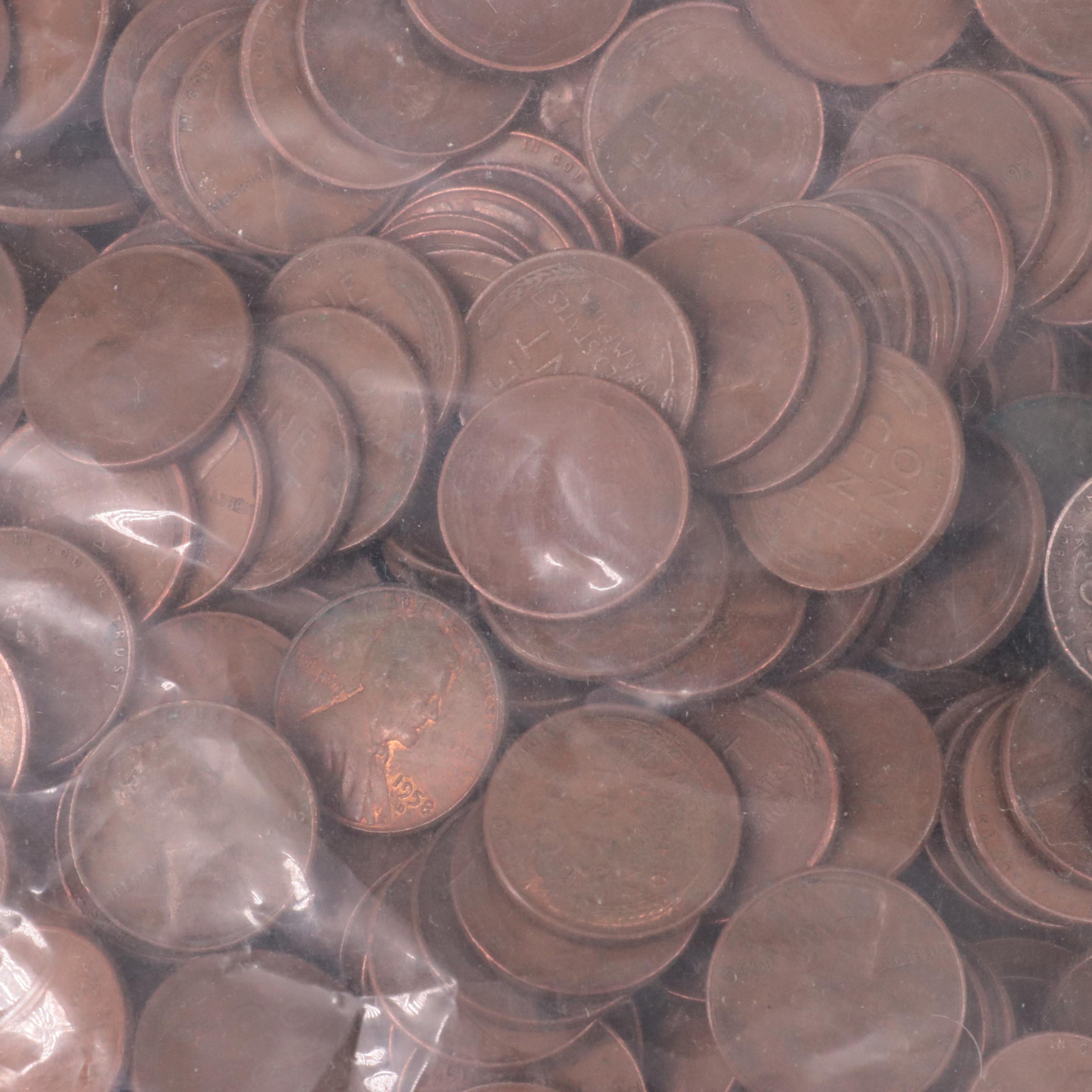Bag of 5000 Wheat Cents