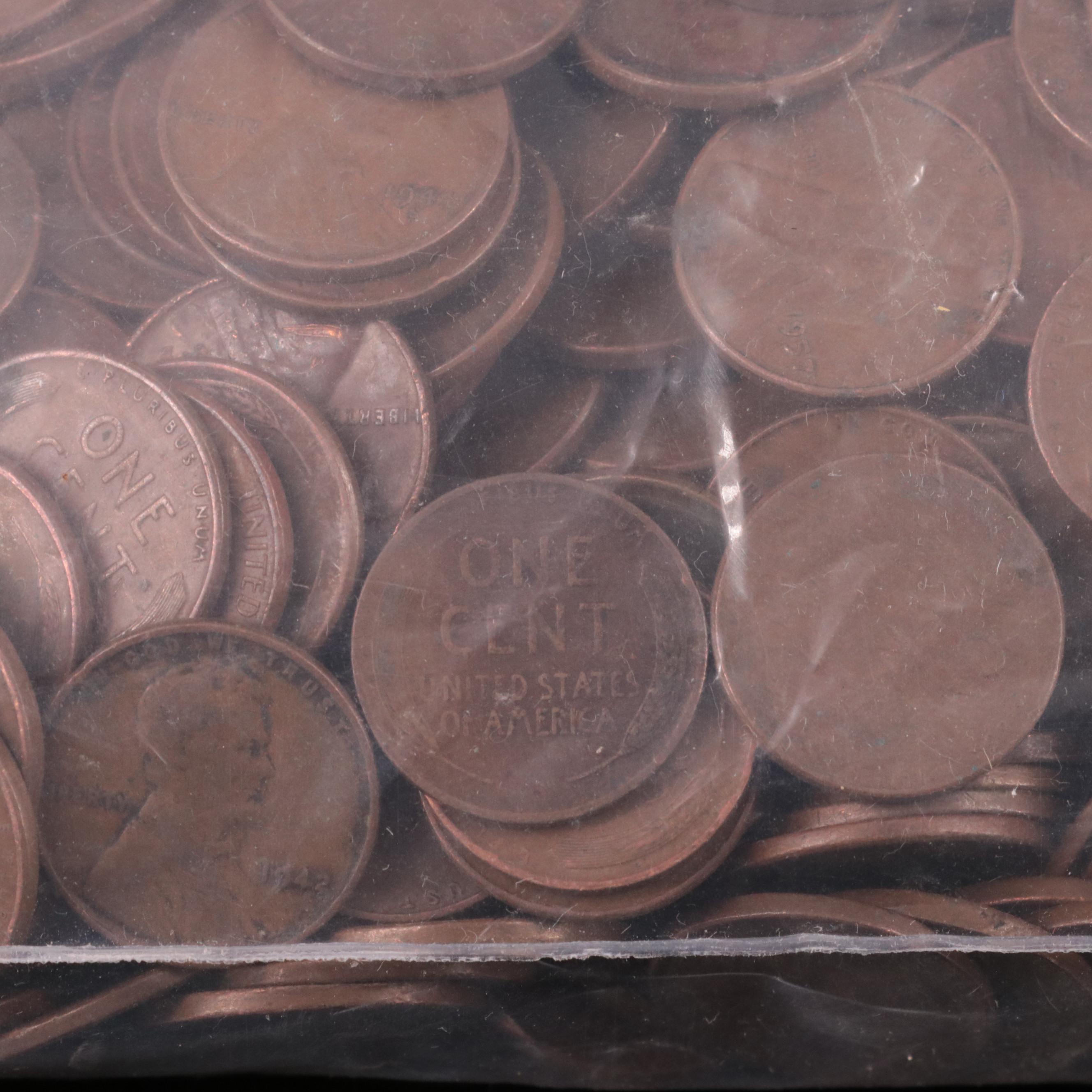 Bag of 5000 Wheat Cents