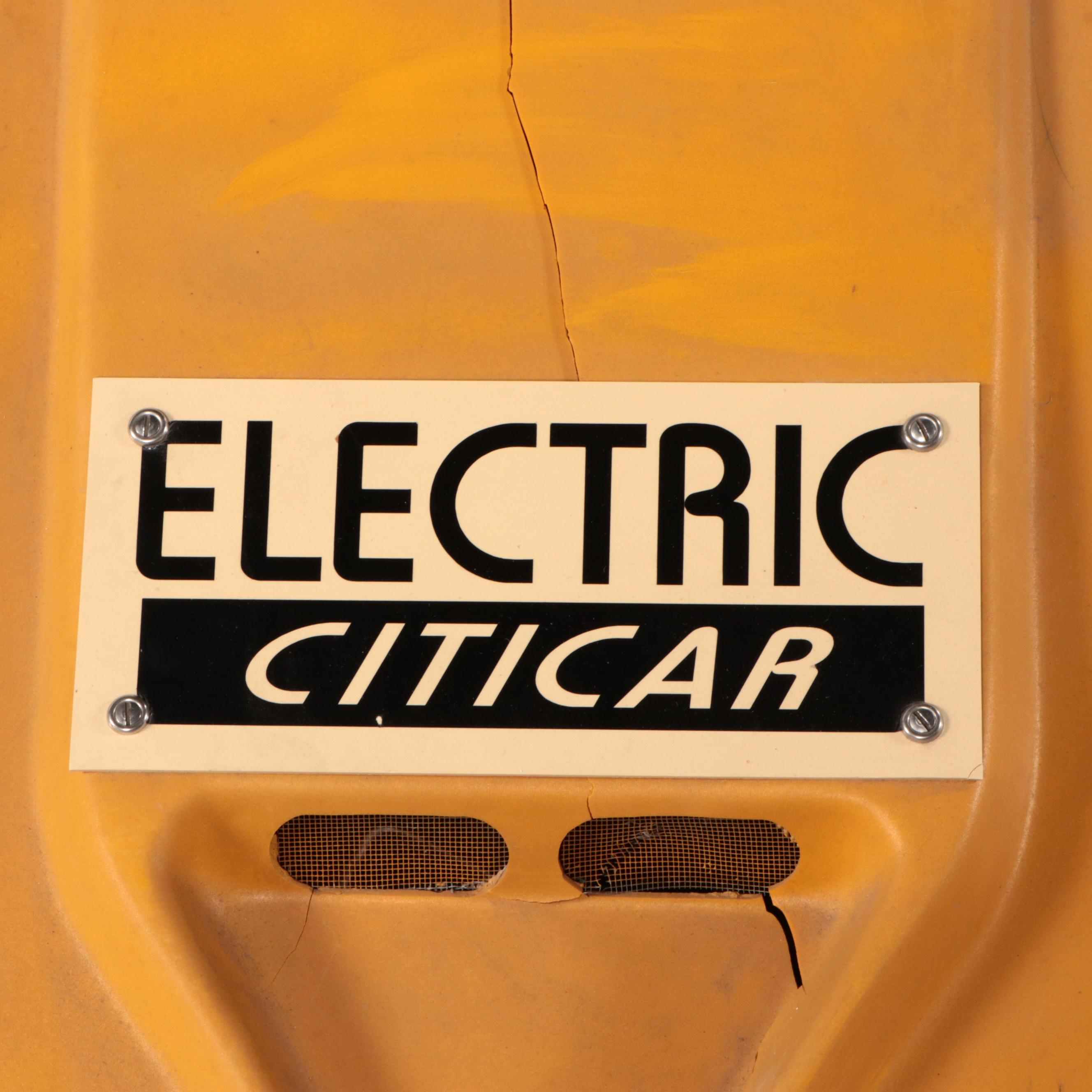 Sebring-Vanguard Yellow SV-48 EV Citicar Electric Car, Circa 1975