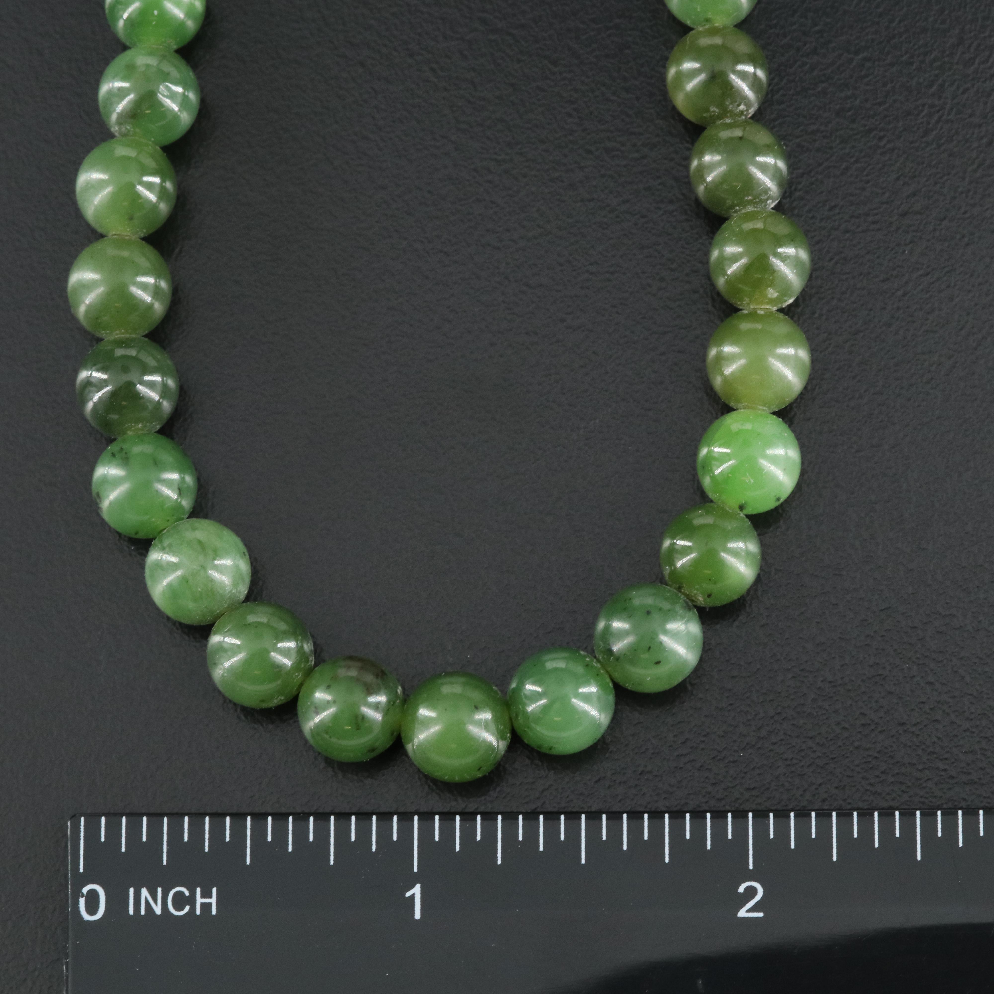Nephrite Bead Necklace