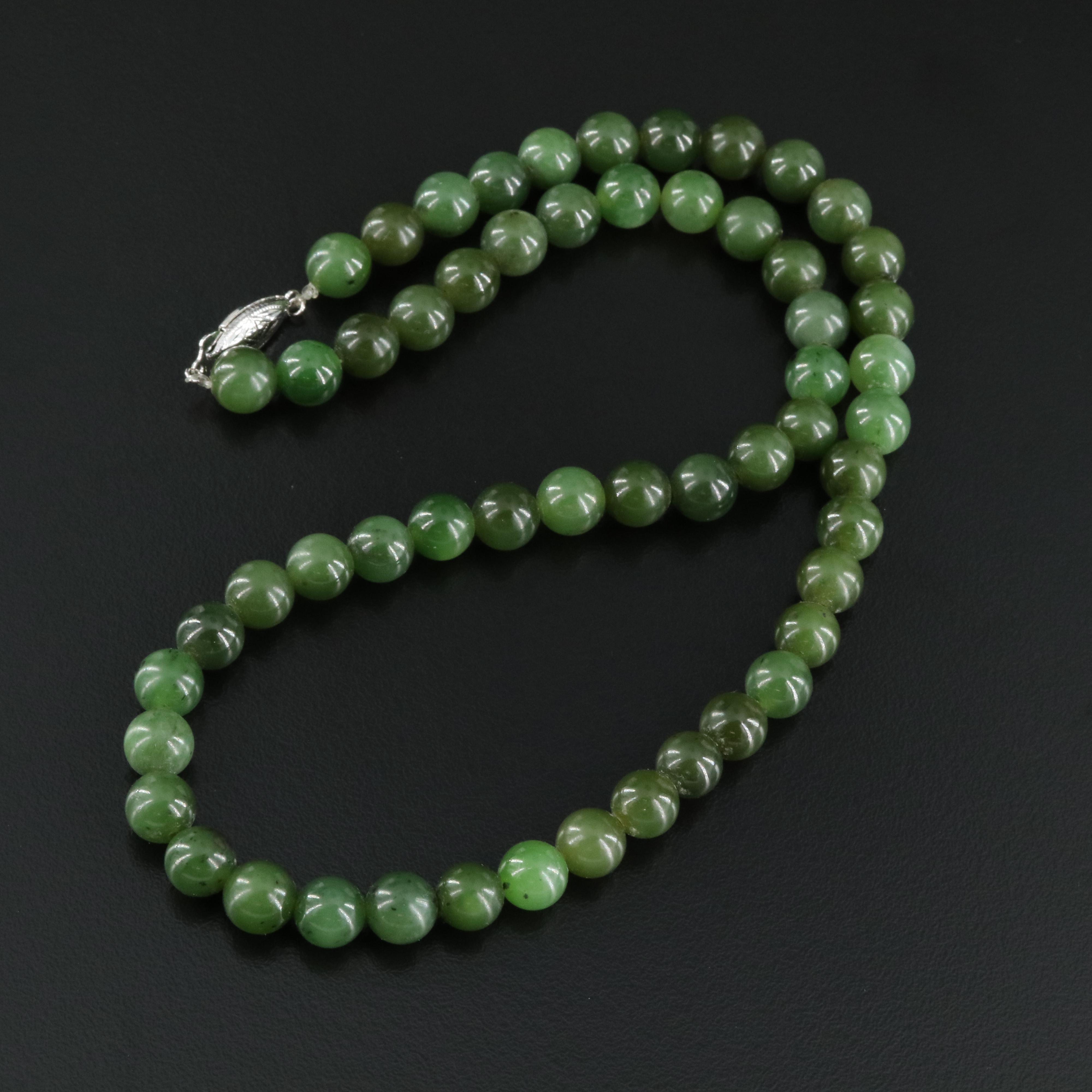 Nephrite Bead Necklace