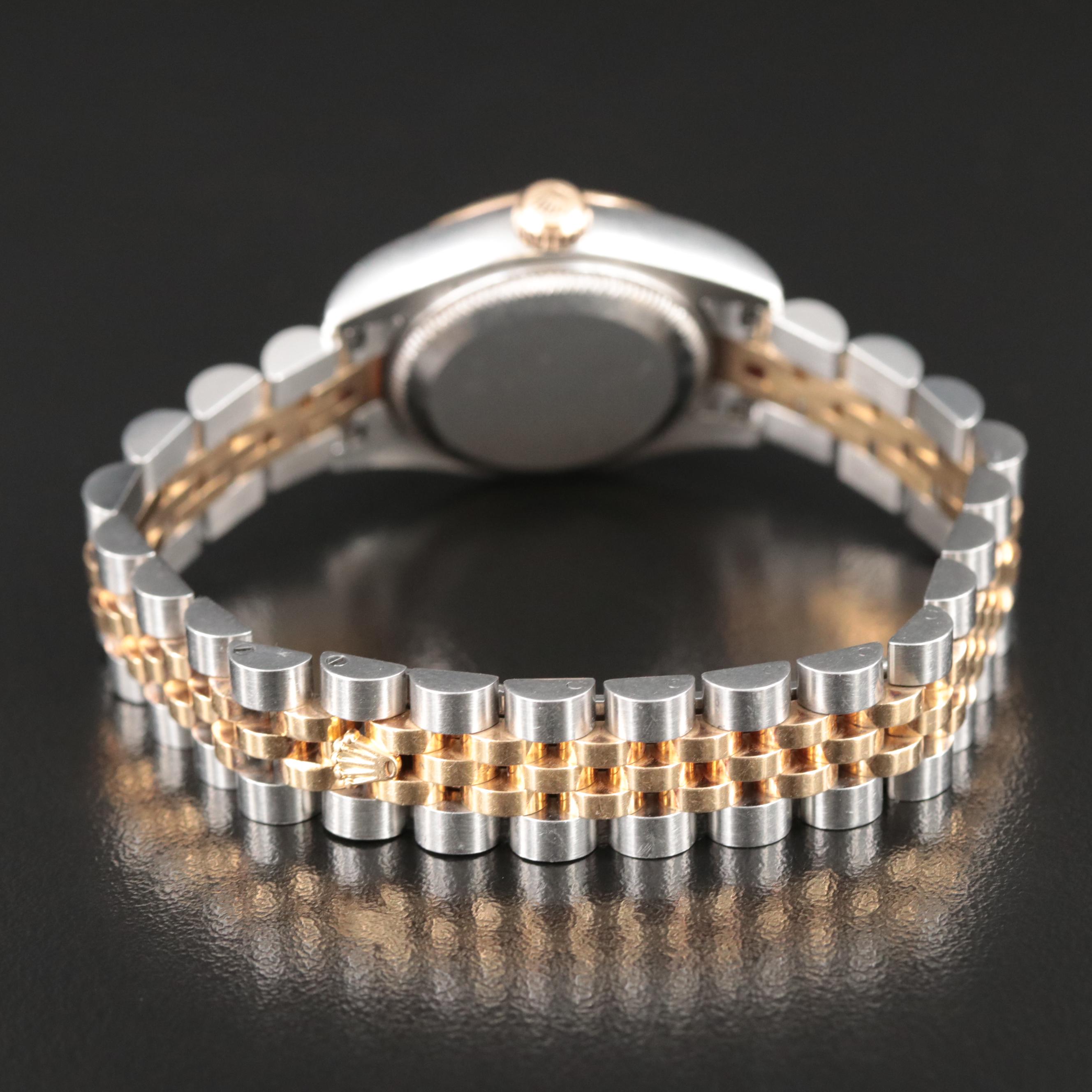 2005 Rolex Oyster Perpetual Factory Diamond Dial Datejust Watch