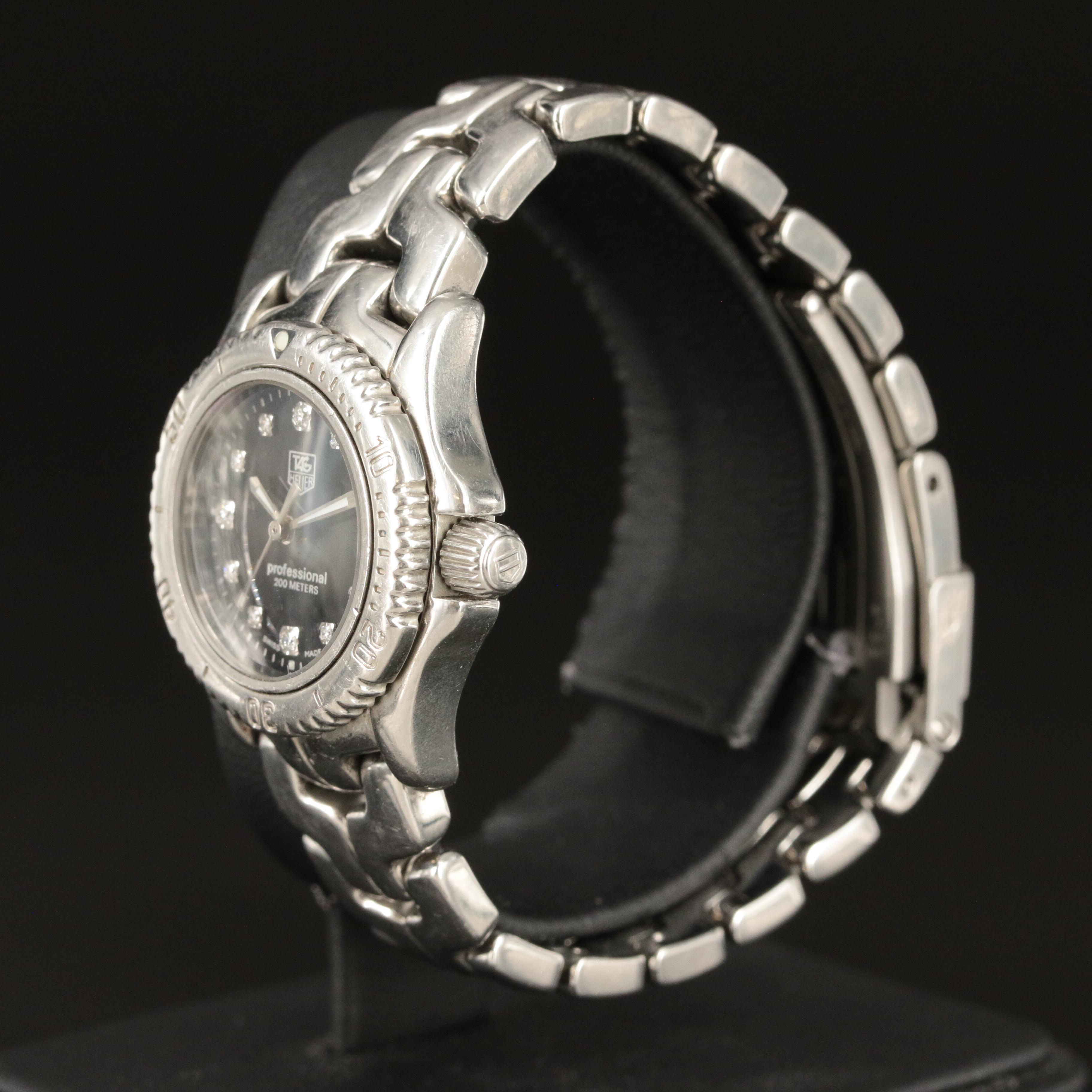 TAG Heuer Link Diamond Dial/Bezel Automatic Watch