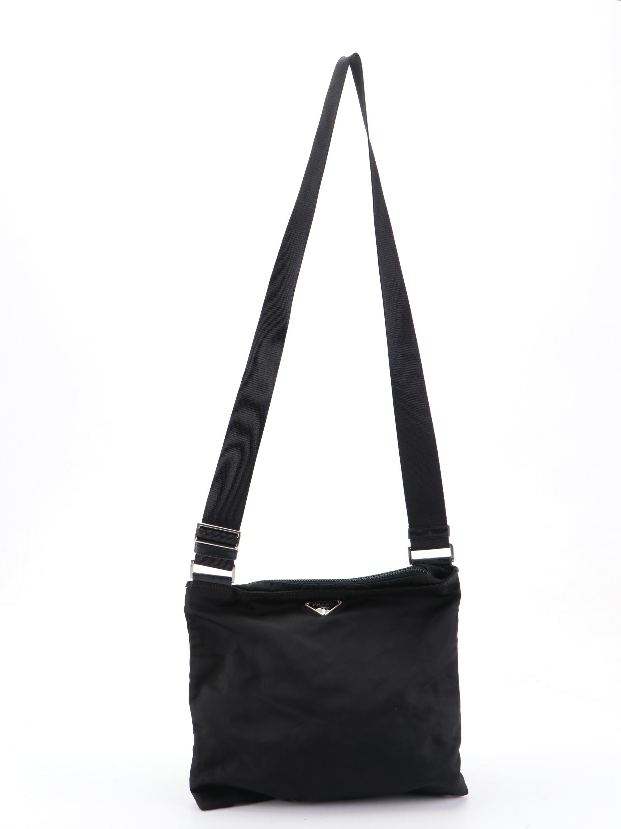 Prada Crossbody Bag in Black Tessuto Nylon