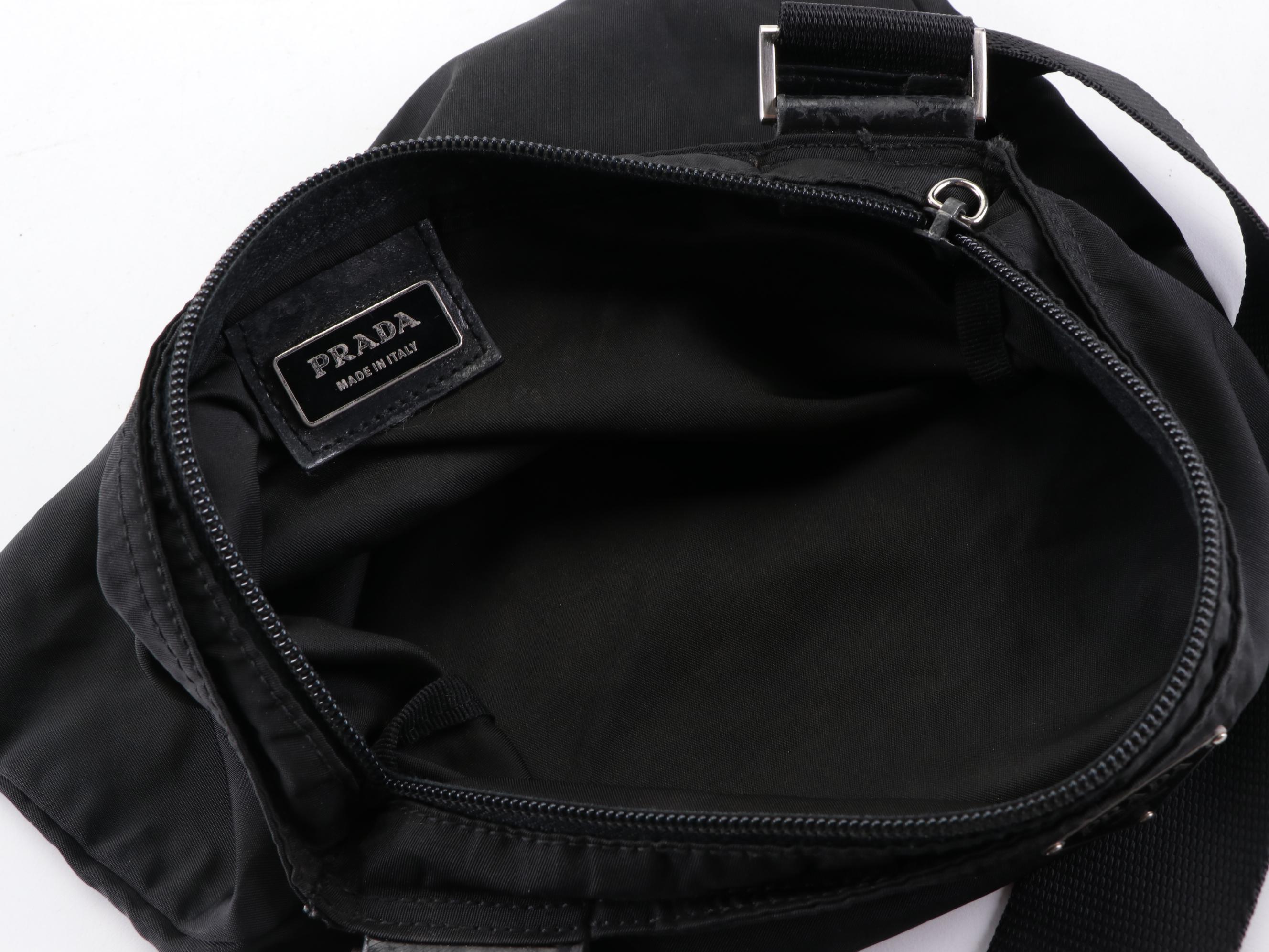 Prada Crossbody Bag in Black Tessuto Nylon
