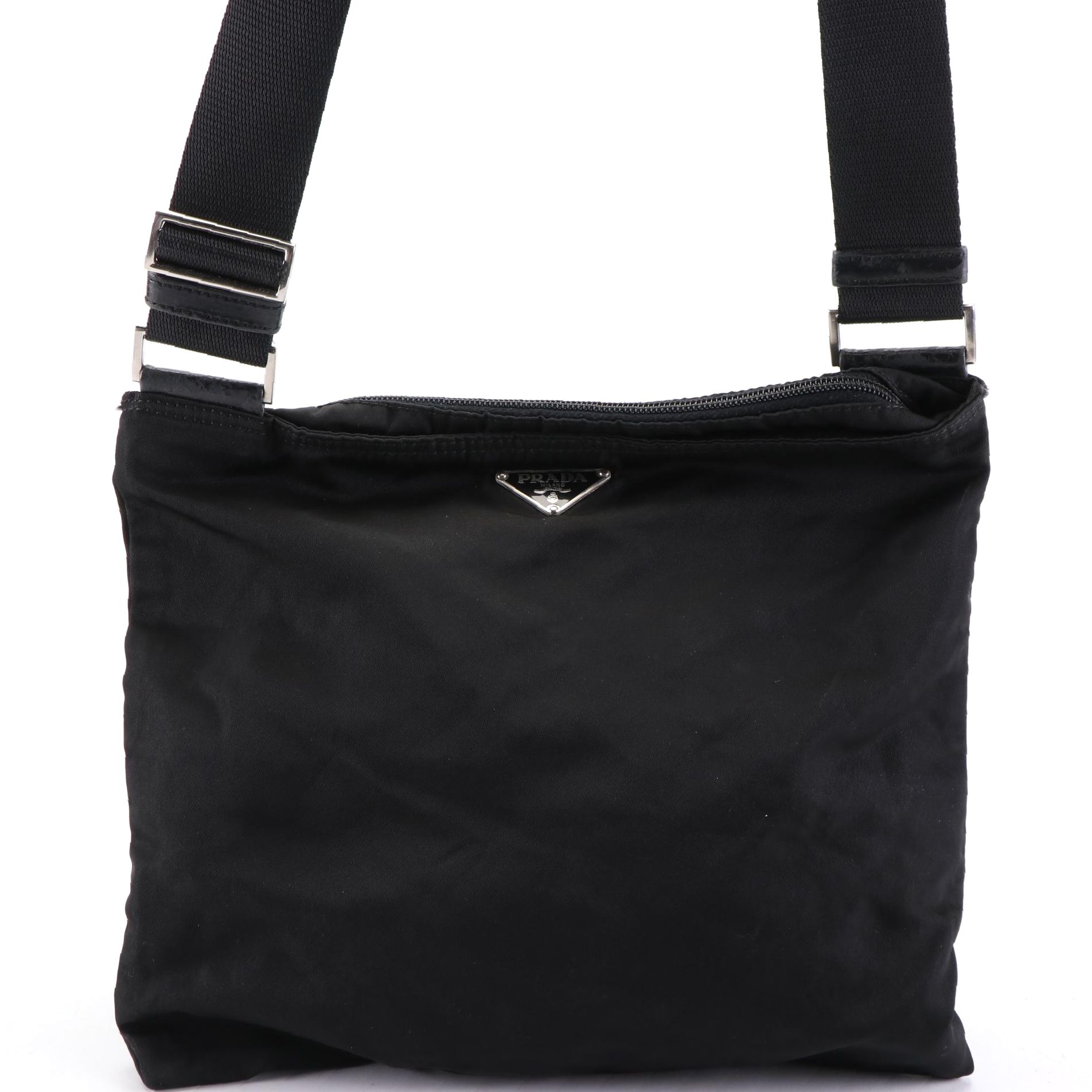 Prada Crossbody Bag in Black Tessuto Nylon
