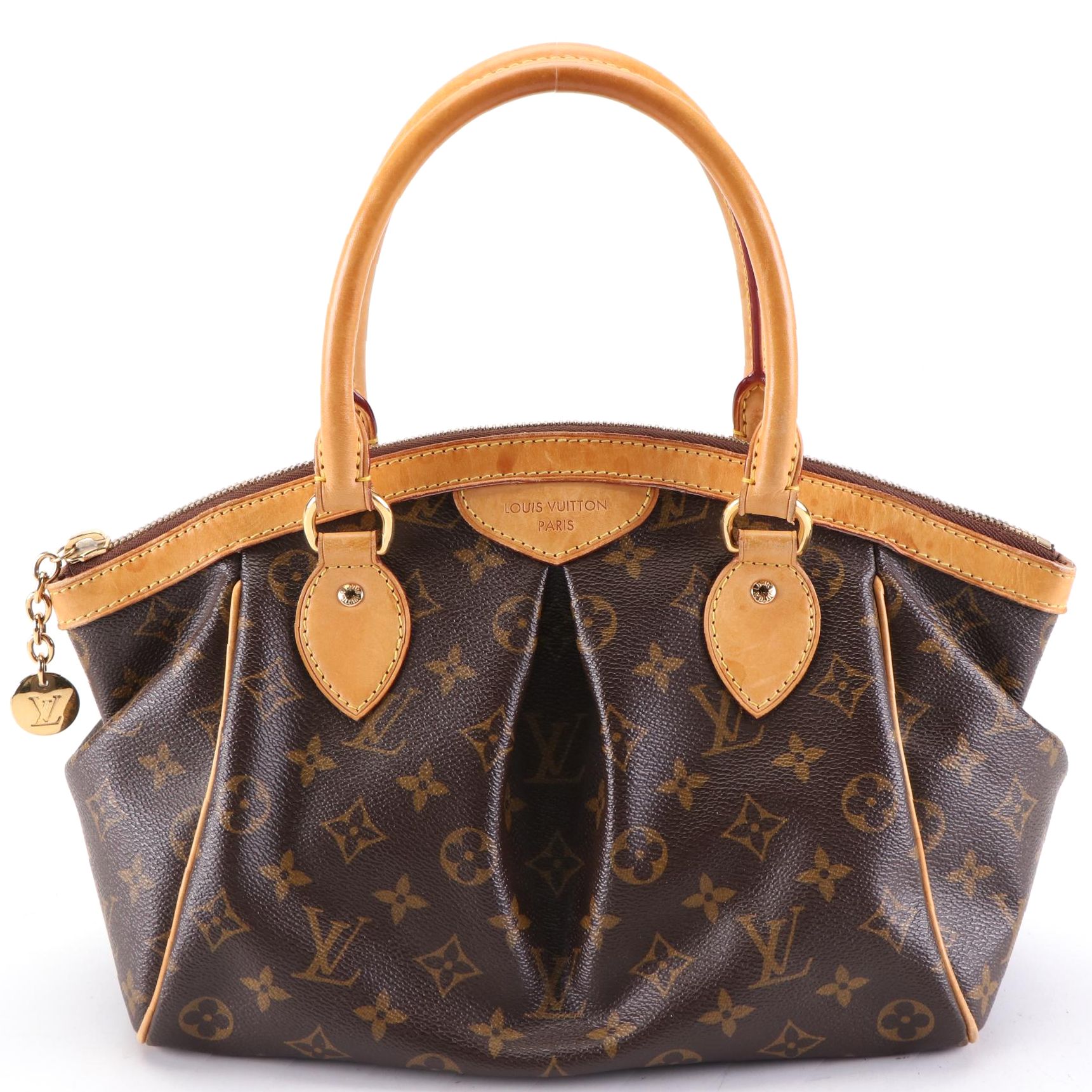 Louis Vuitton Tivoli PM Shoulder Bag in Monogram Canvas and Vachetta Leather