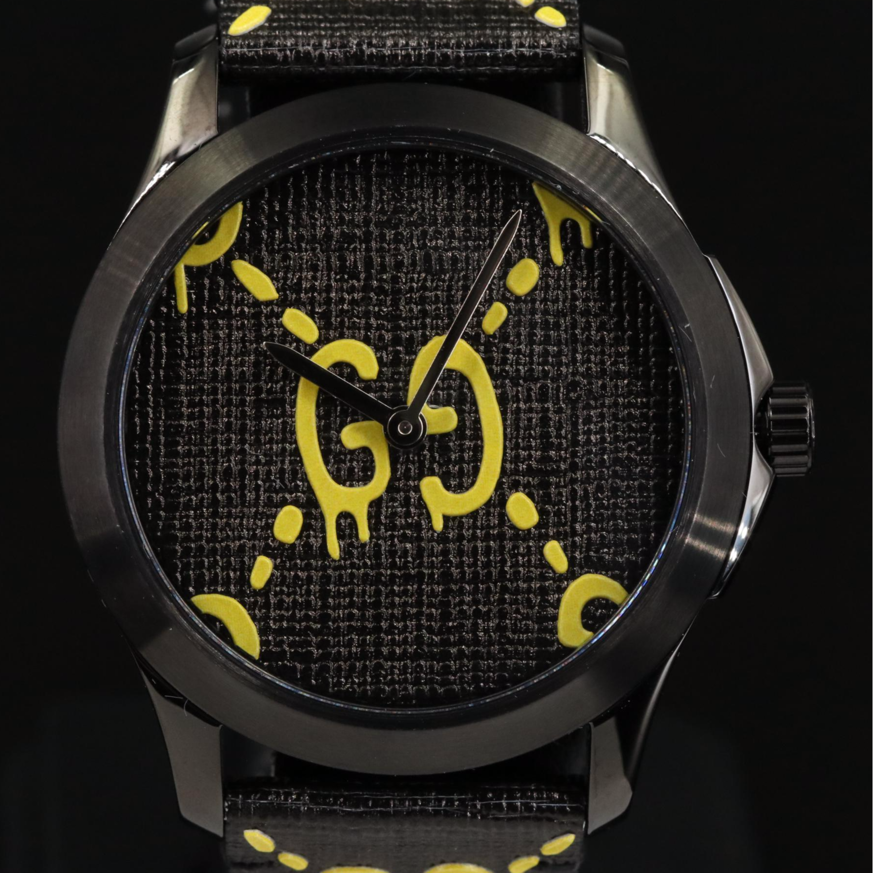 Gucci G-Timeless Ghost Stainless Steel, PVD and Canvas 38 Quartz Watch