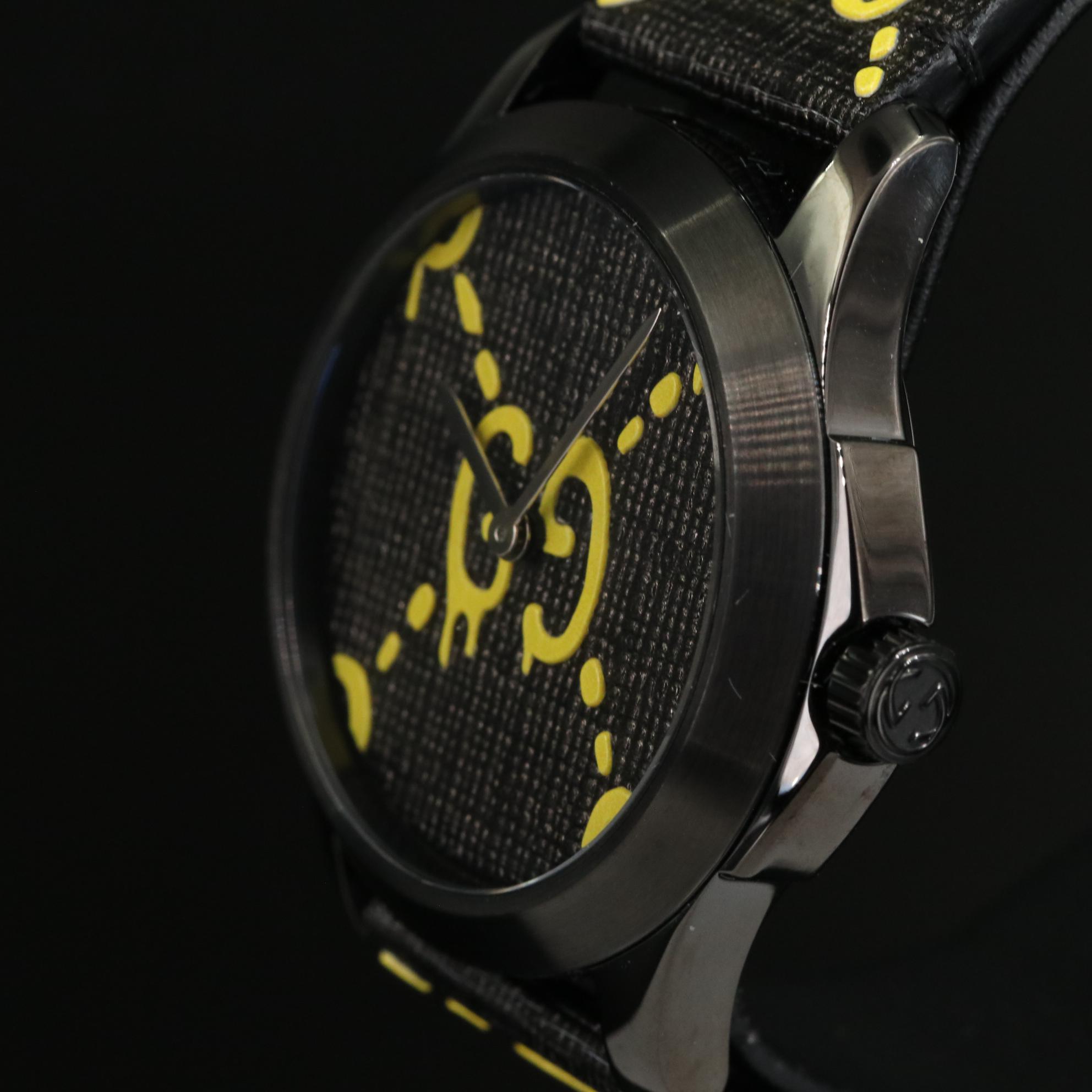 Gucci G-Timeless Ghost Stainless Steel, PVD and Canvas 38 Quartz Watch