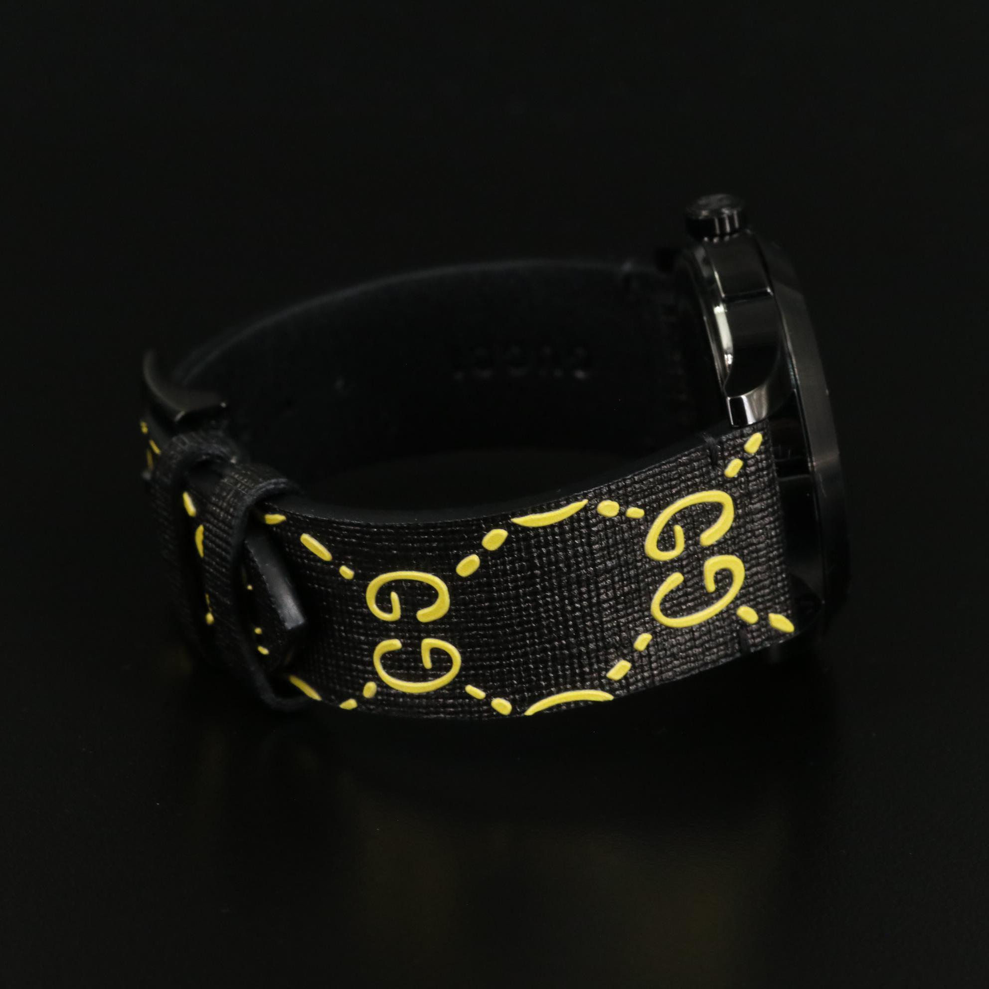 Gucci G-Timeless Ghost Stainless Steel, PVD and Canvas 38 Quartz Watch