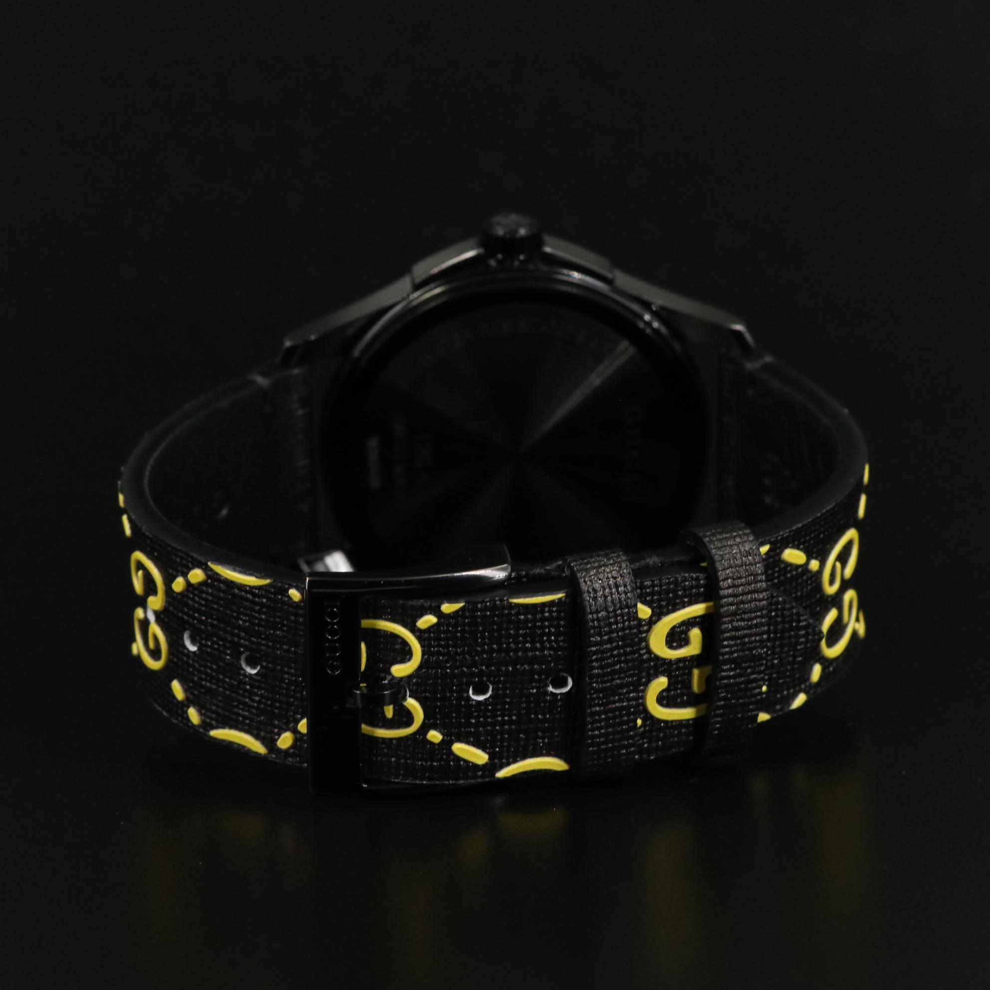 Gucci G-Timeless Ghost Stainless Steel, PVD and Canvas 38 Quartz Watch