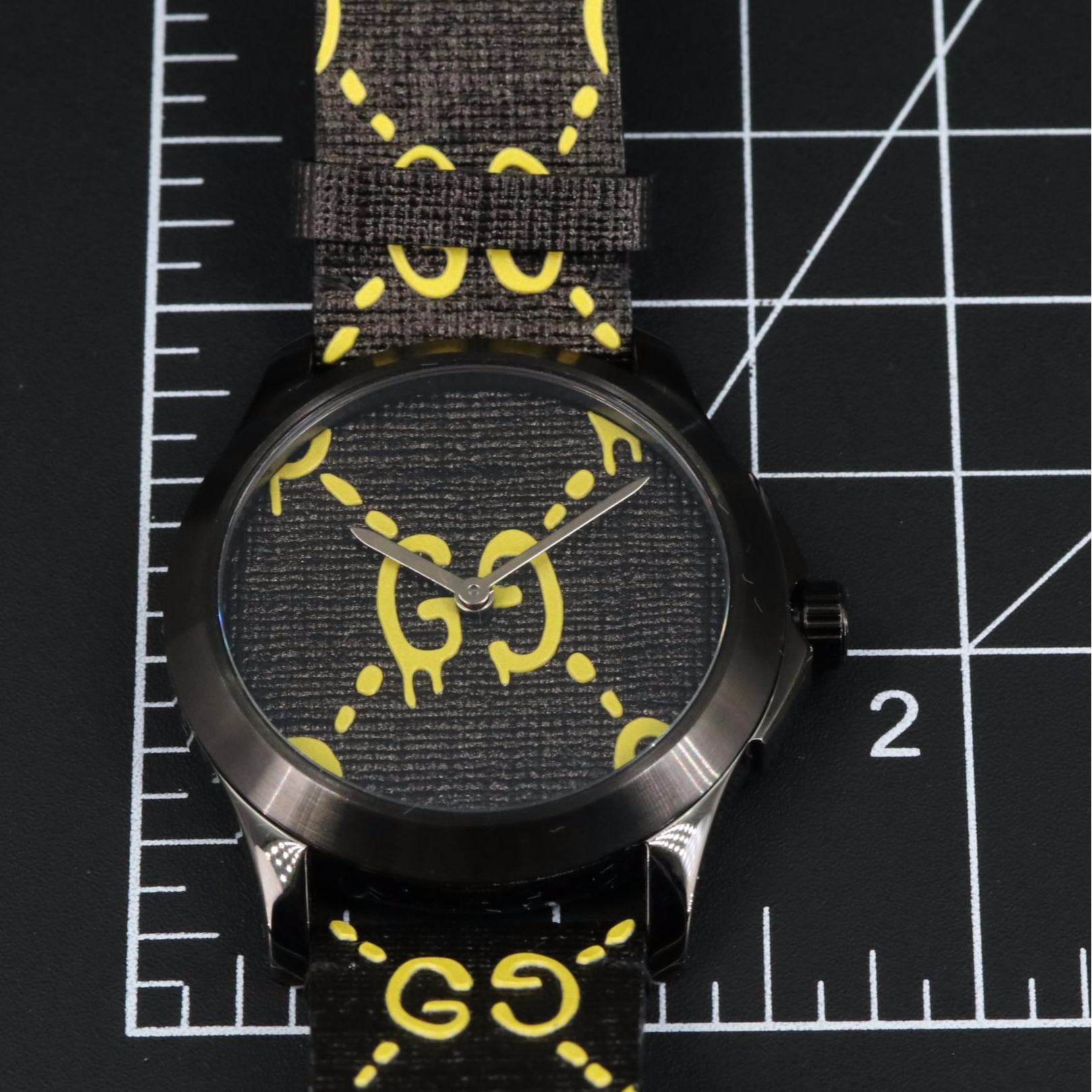 Gucci G-Timeless Ghost Stainless Steel, PVD and Canvas 38 Quartz Watch