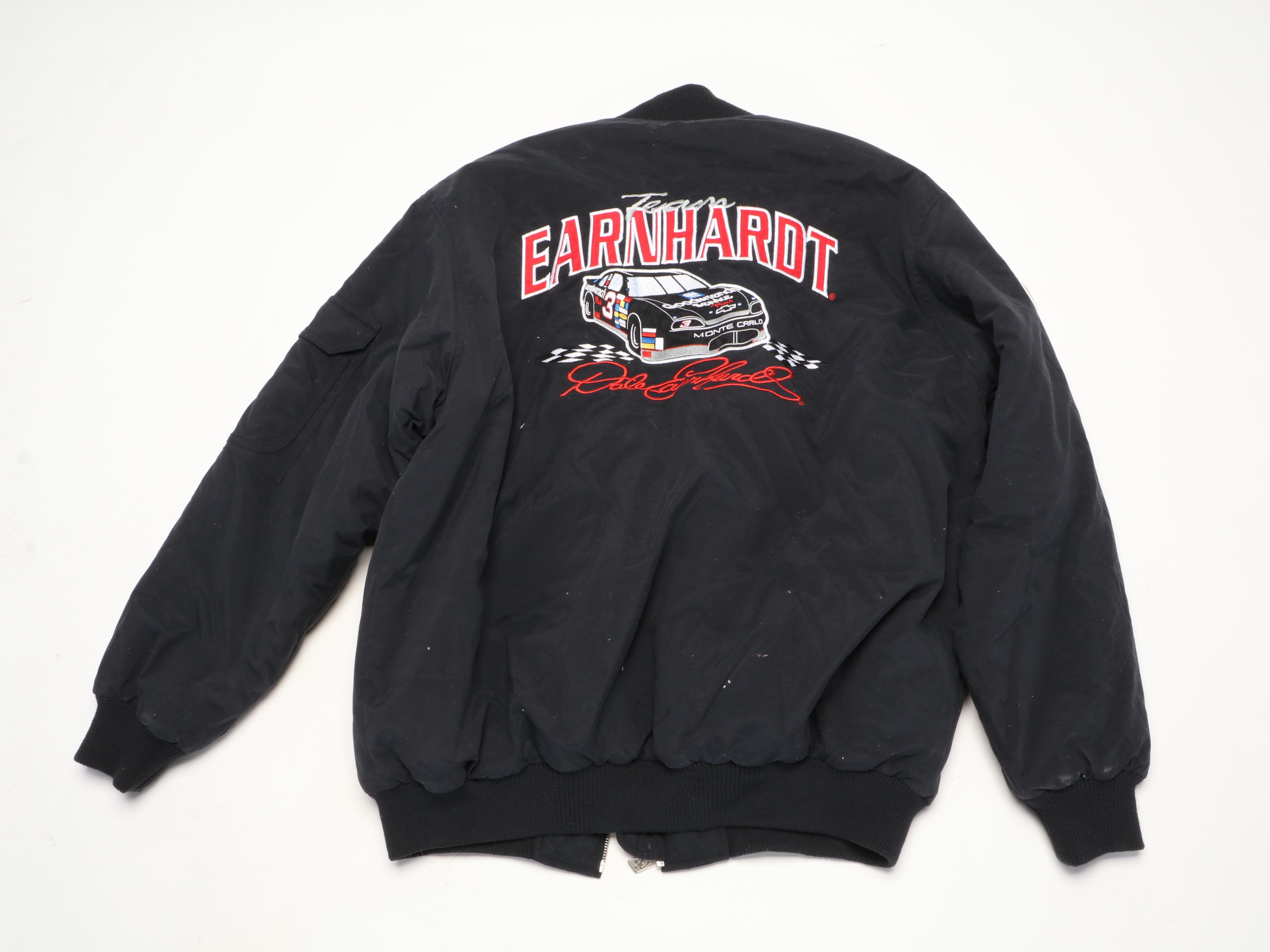 Dale Earnhardt "Intimidator" Jacket with Starting Lineup Figures and More