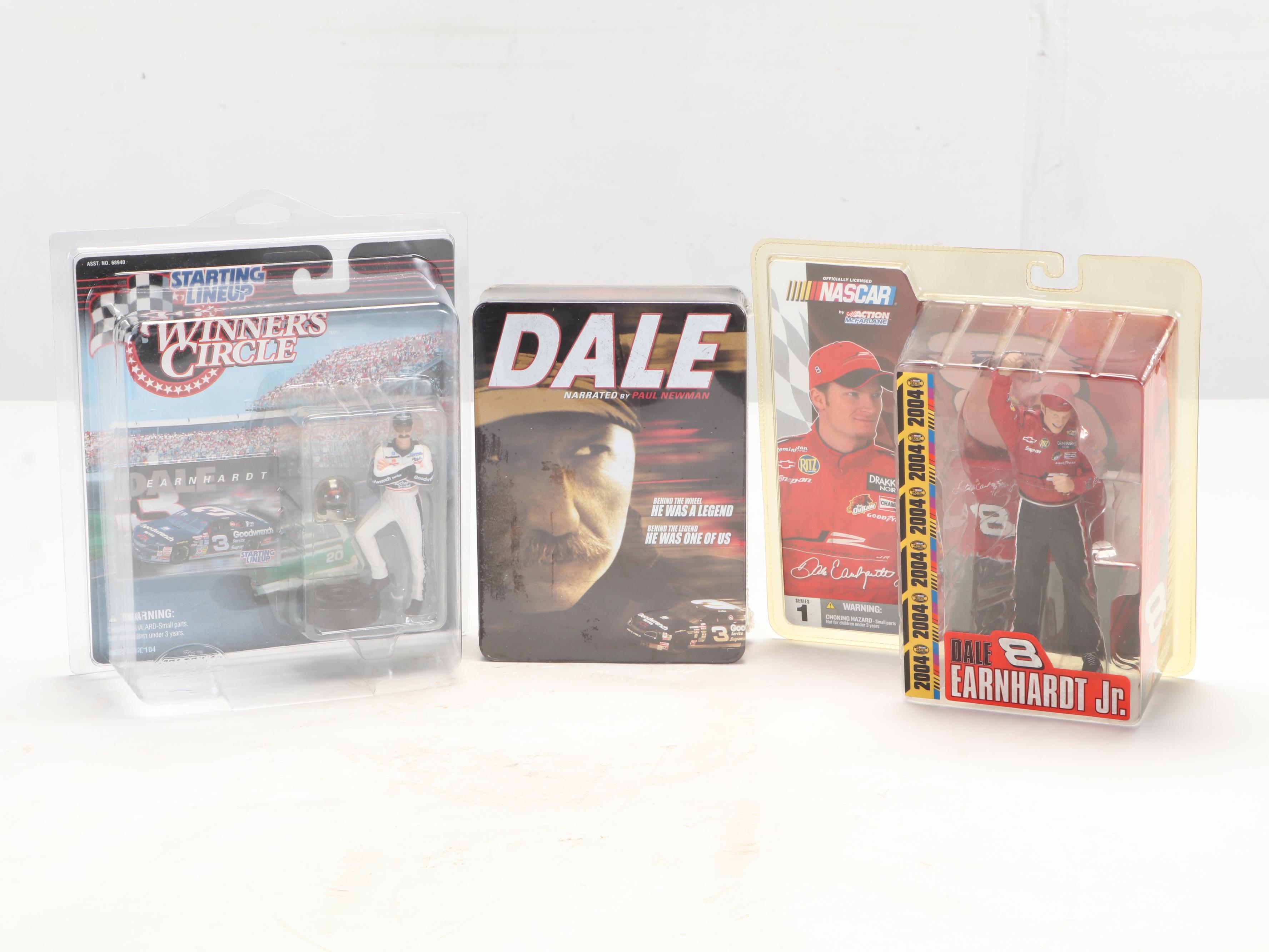 Dale Earnhardt "Intimidator" Jacket with Starting Lineup Figures and More