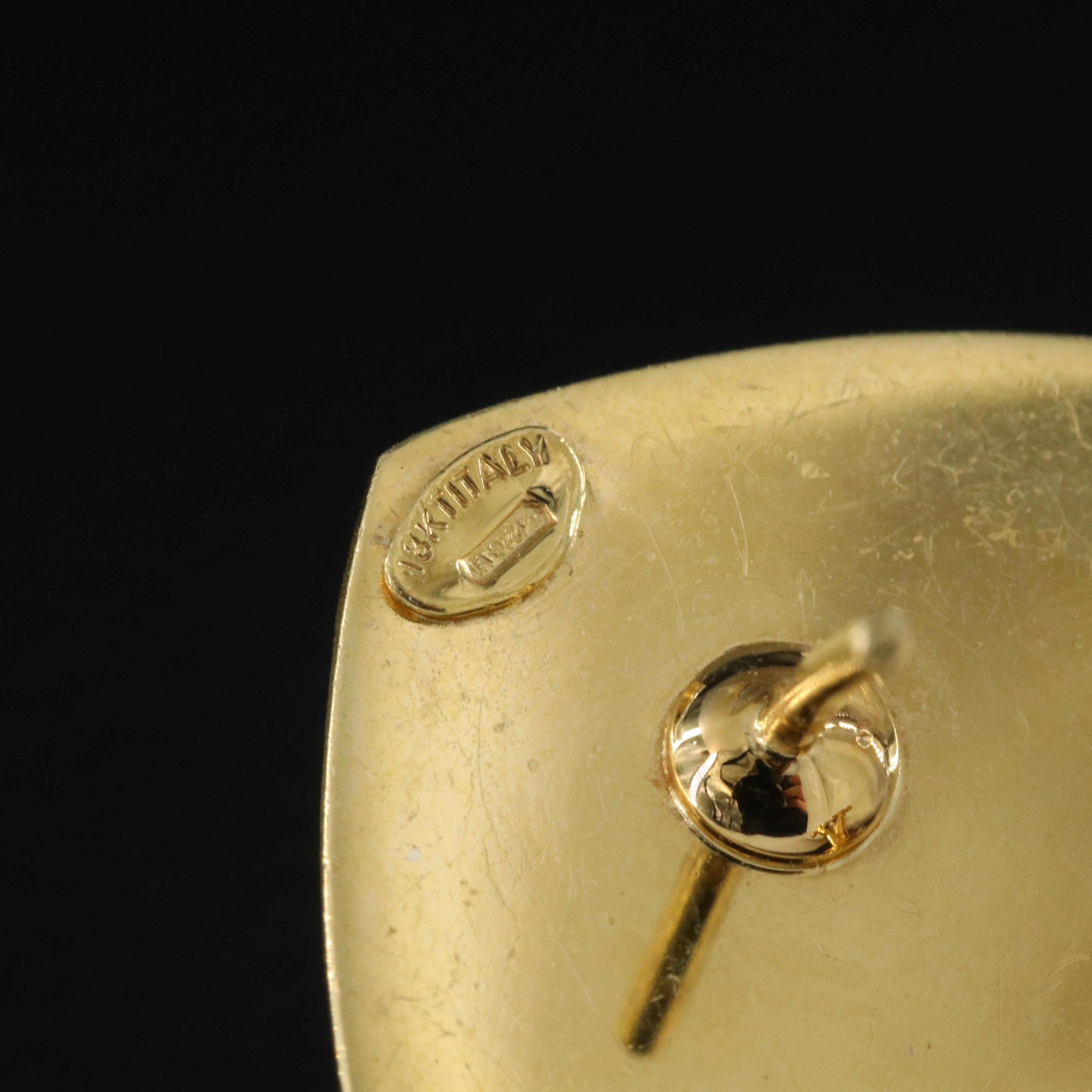 Roberto Coin Italian 18K Basketweave Earrings