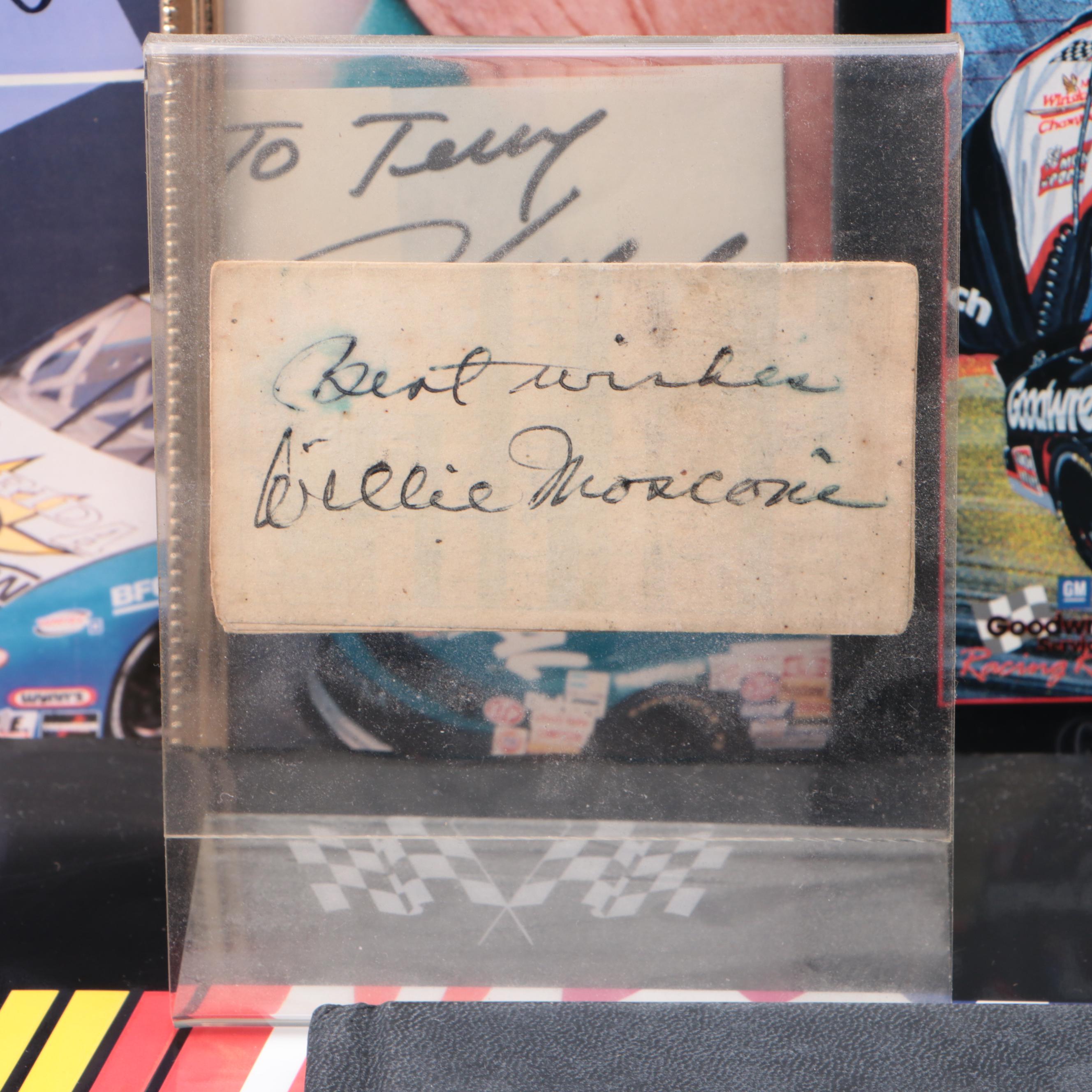 Dale Earnhardt Sr. Signed Program with More NASCAR Memorabilia