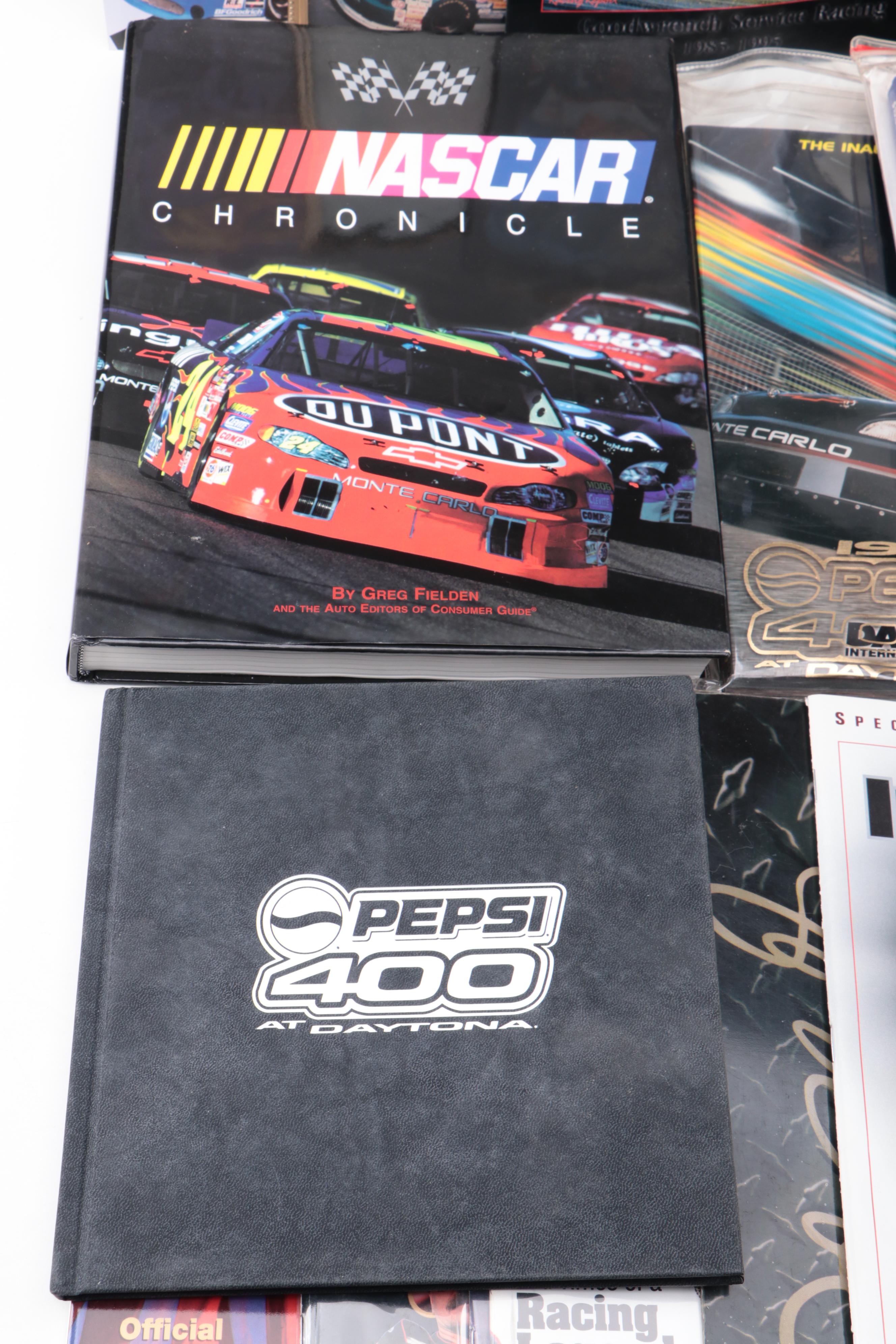 Dale Earnhardt Sr. Signed Program with More NASCAR Memorabilia