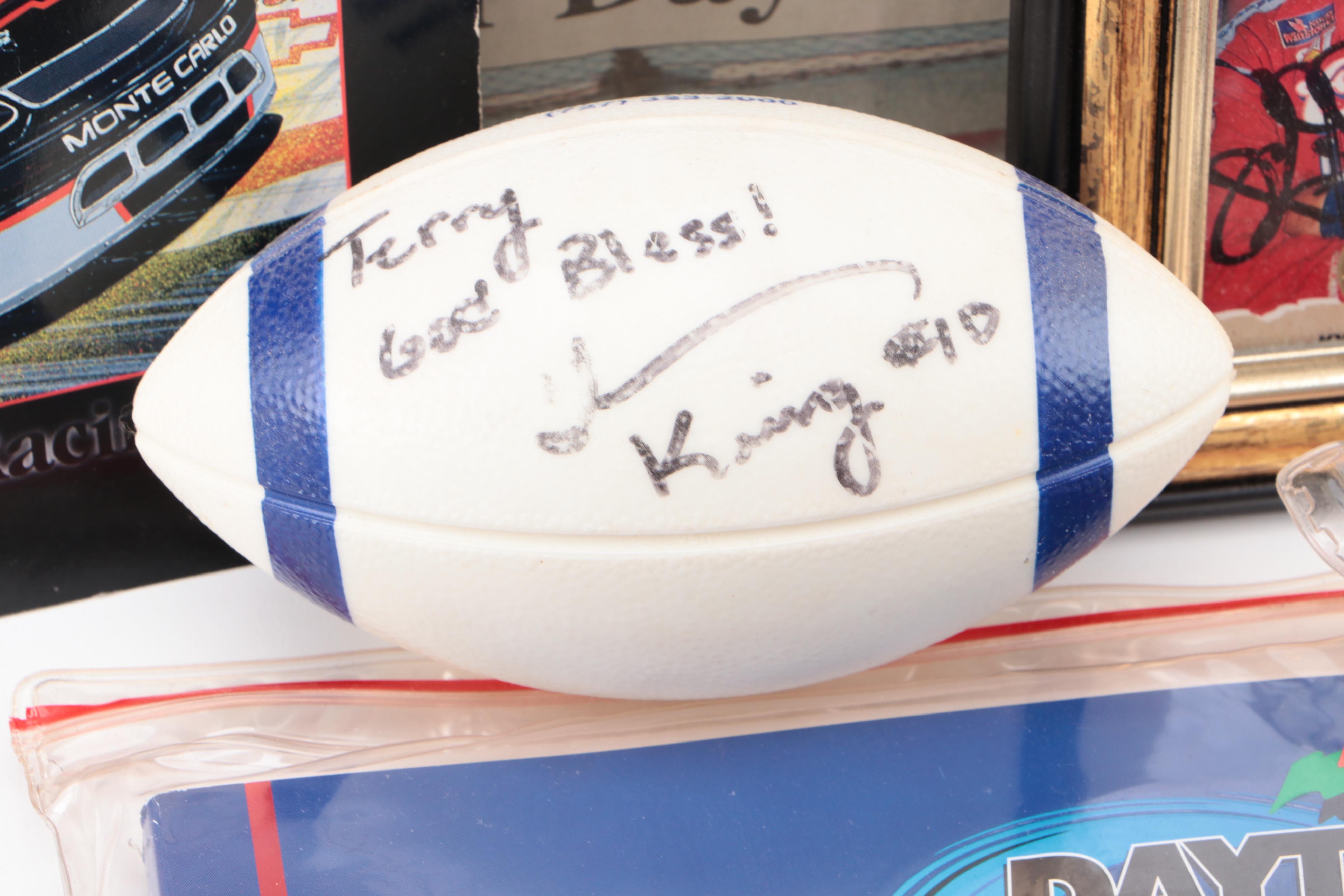 Dale Earnhardt Sr. Signed Program with More NASCAR Memorabilia