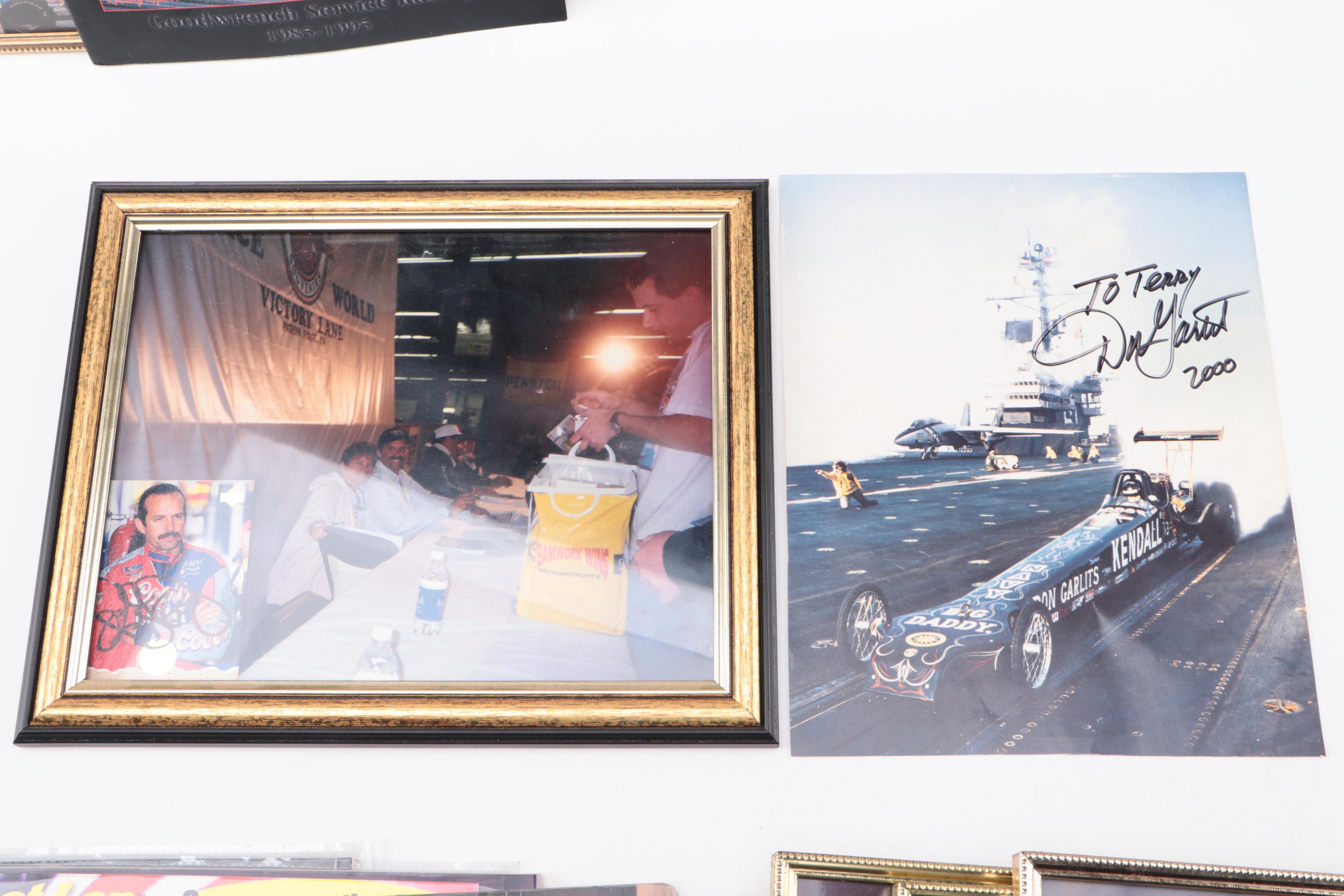 Dale Earnhardt Sr. Signed Program with More NASCAR Memorabilia