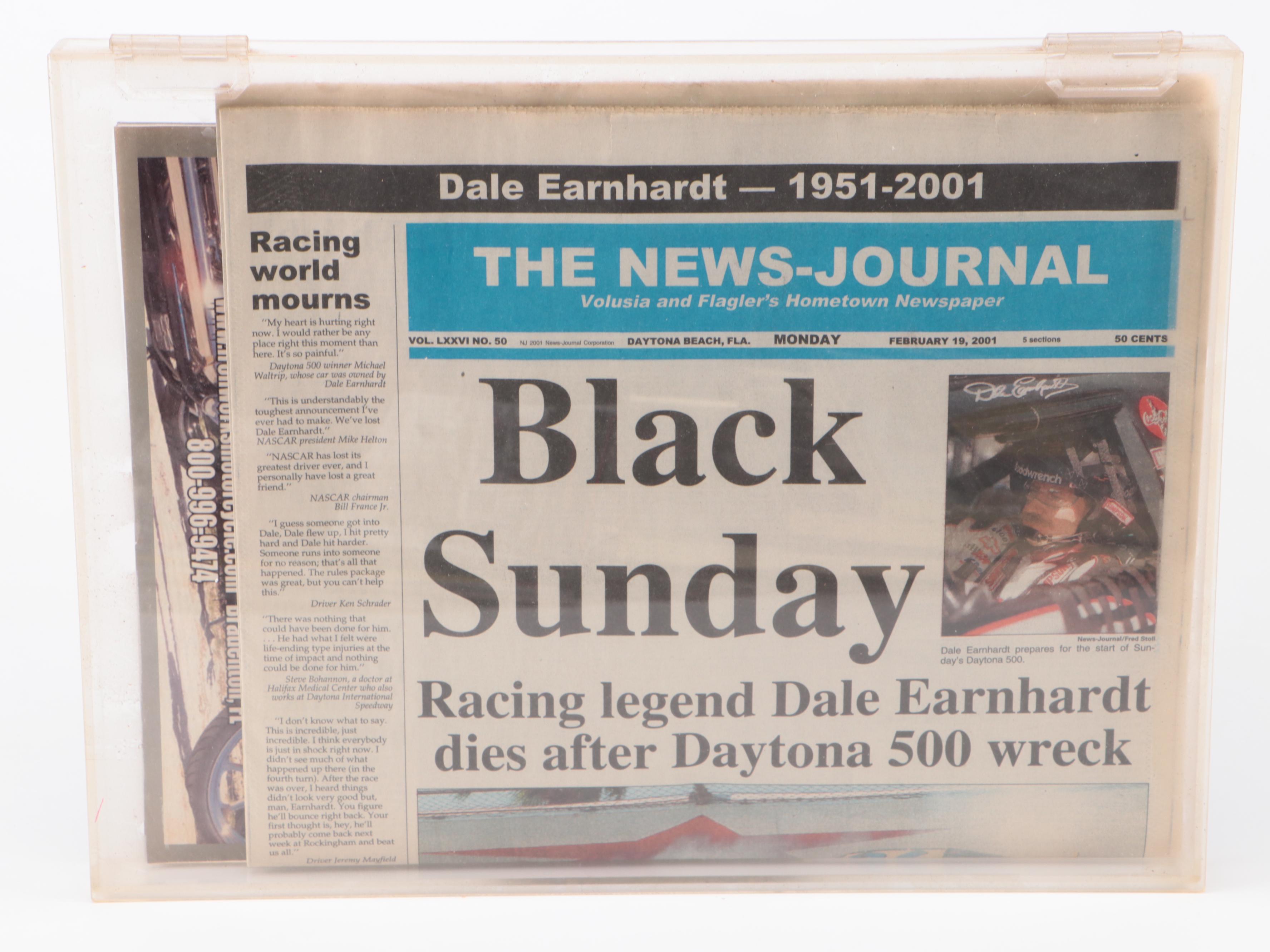 Dale Earnhardt Sr. Signed Program with More NASCAR Memorabilia