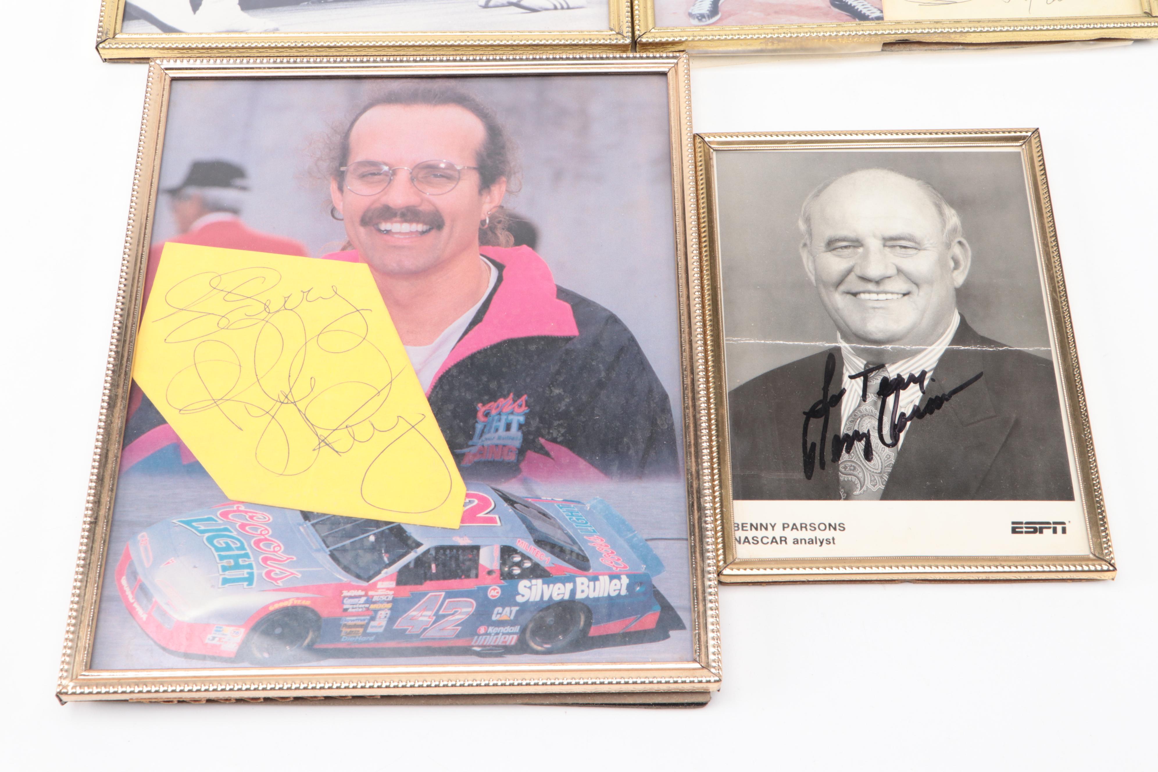 Dale Earnhardt Sr. Signed Program with More NASCAR Memorabilia