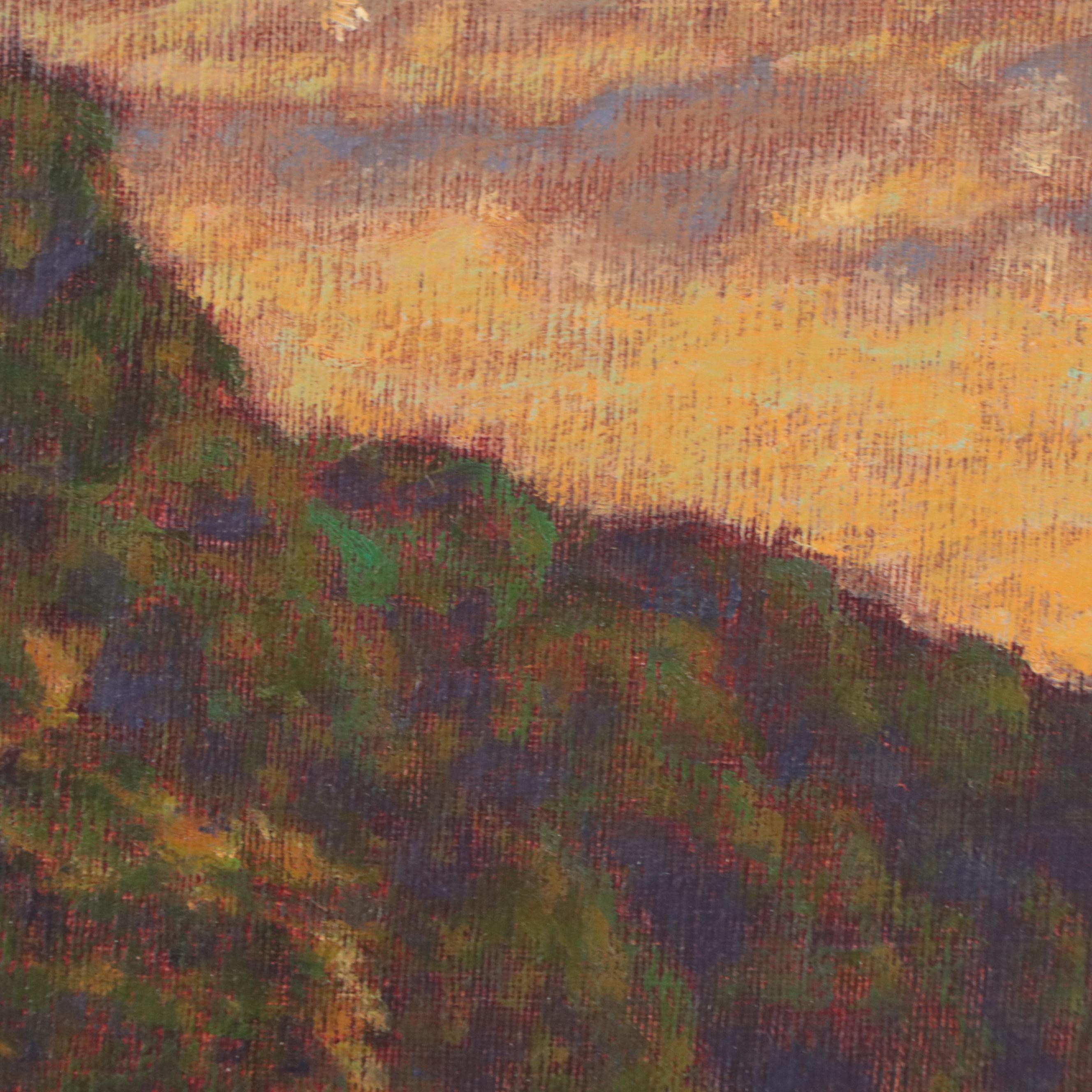 Lake Landscape Oil Painting, 1997