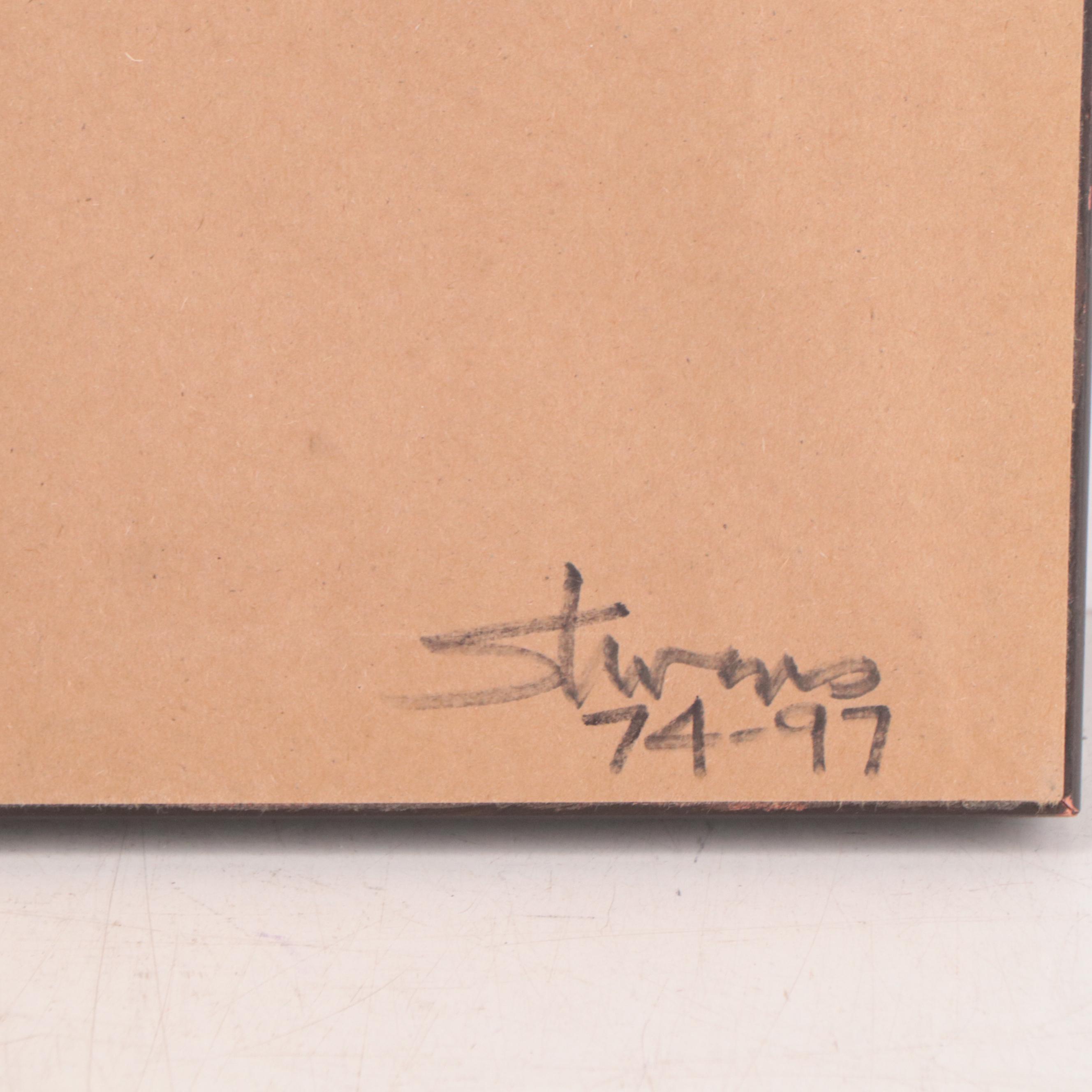 Lake Landscape Oil Painting, 1997