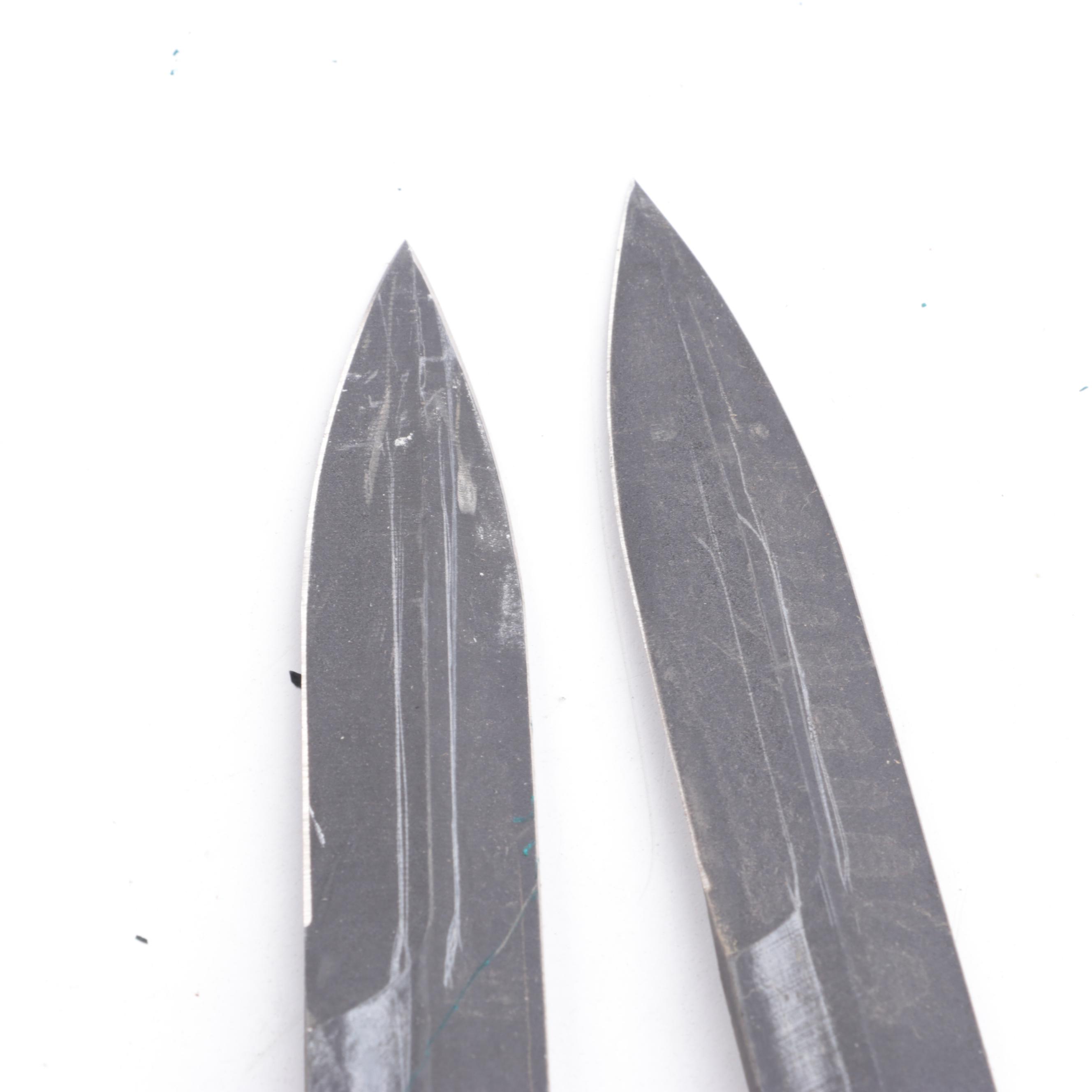 Vietnam Era U.S. M8AI Bayonets with Other Socket Bayonet and Leather Scabbard