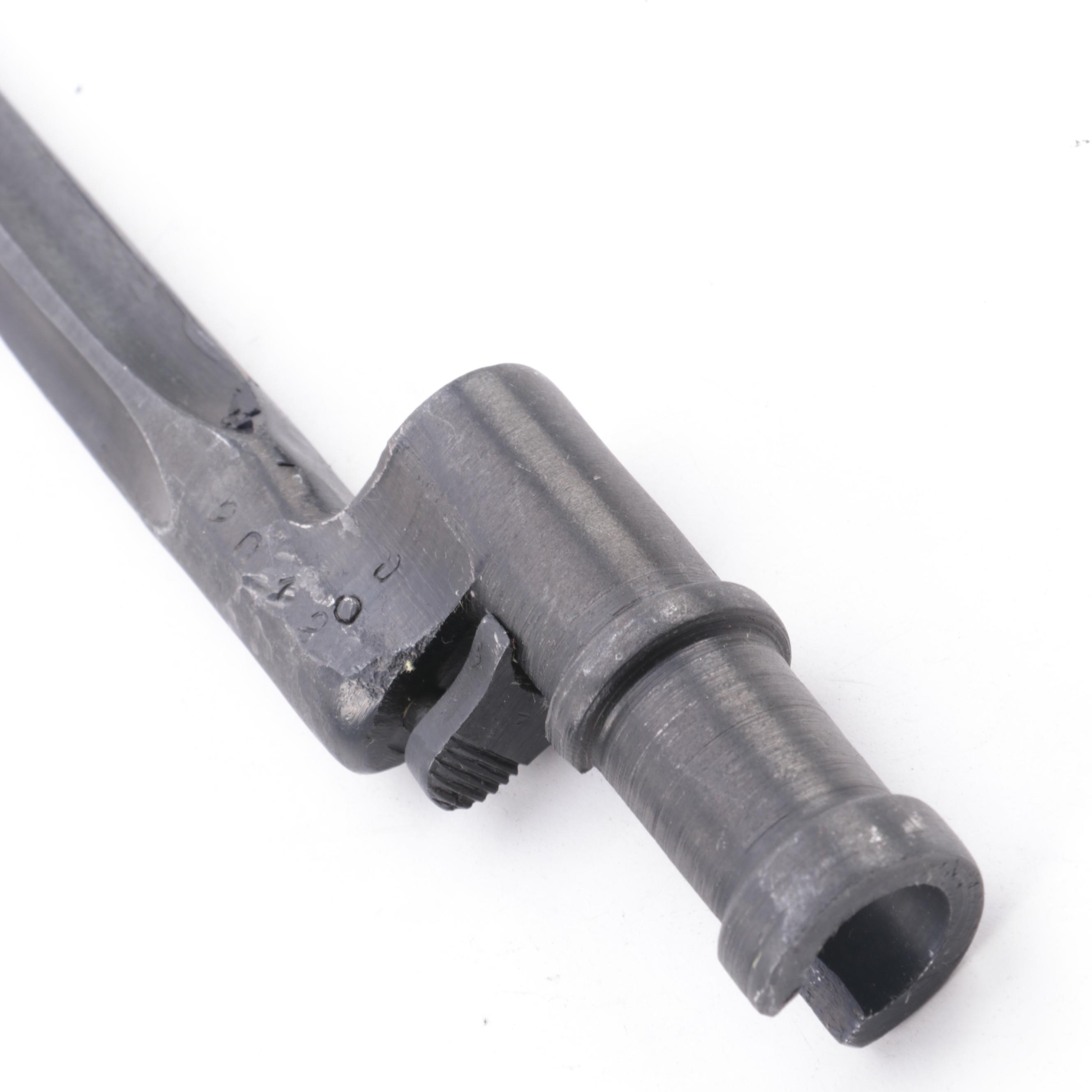 Vietnam Era U.S. M8AI Bayonets with Other Socket Bayonet and Leather Scabbard