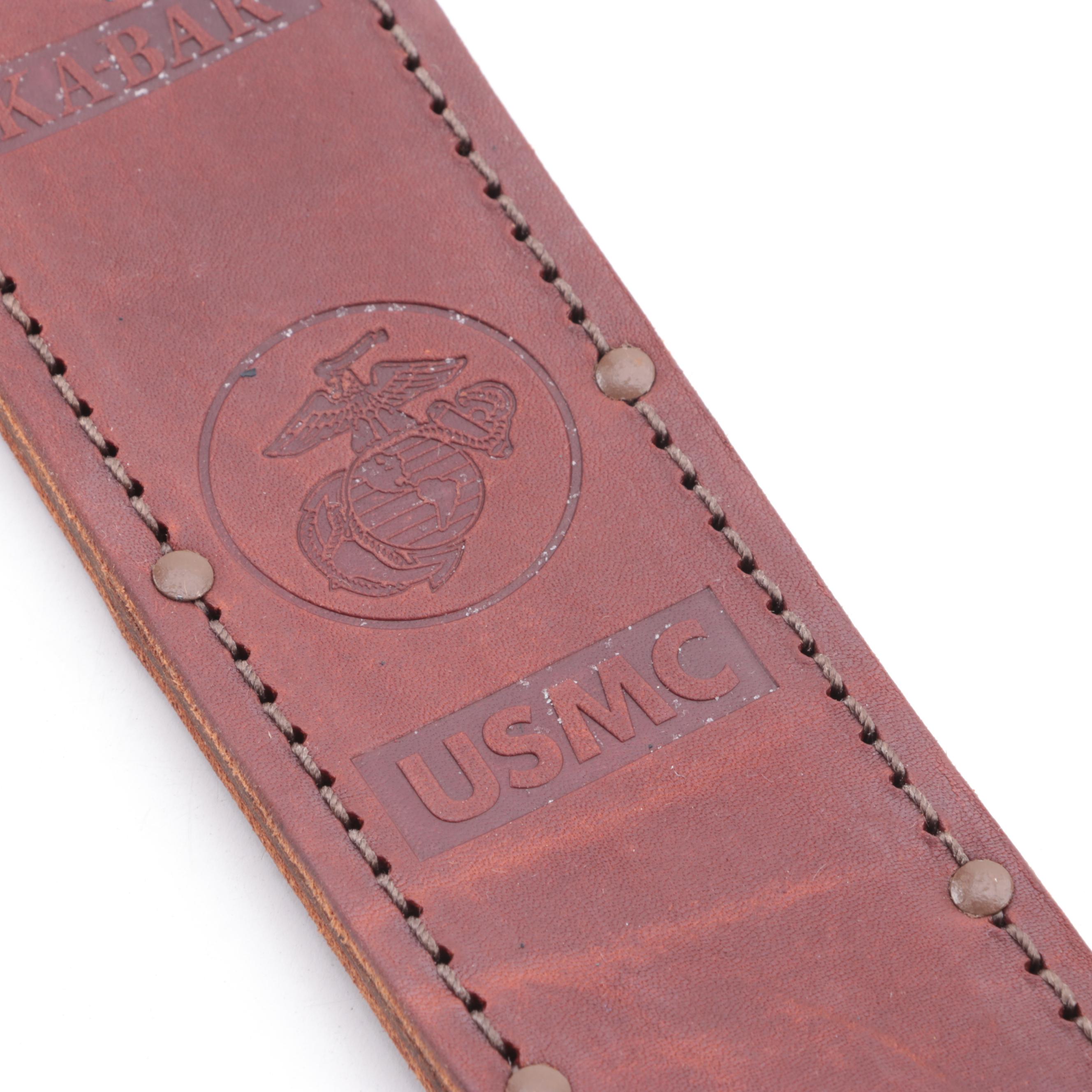 Vietnam Era U.S. M8AI Bayonets with Other Socket Bayonet and Leather Scabbard