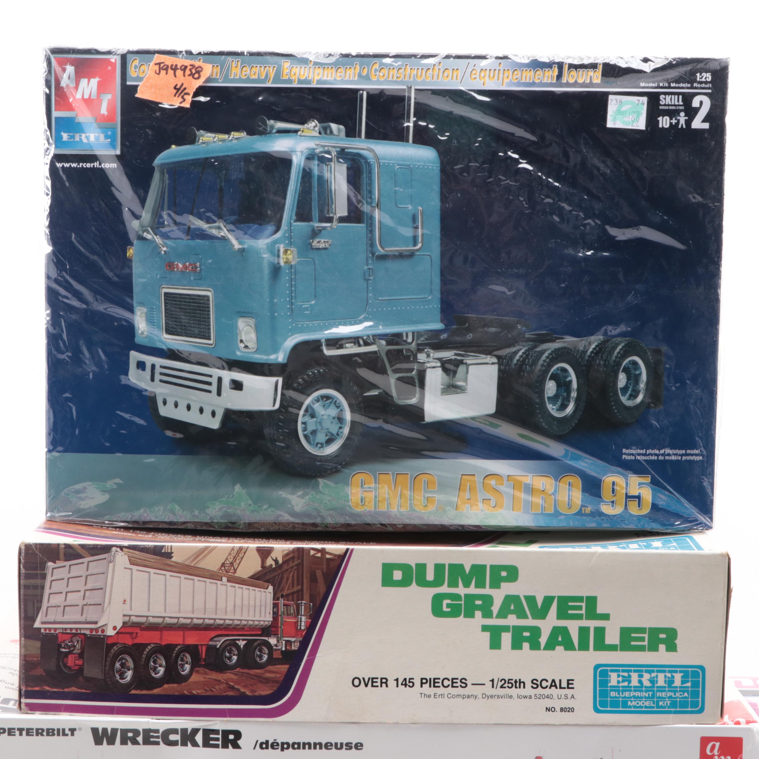 Revel 1:3 Scale Visible Turbo Engine Model Kit with Other Model Truck Kits
