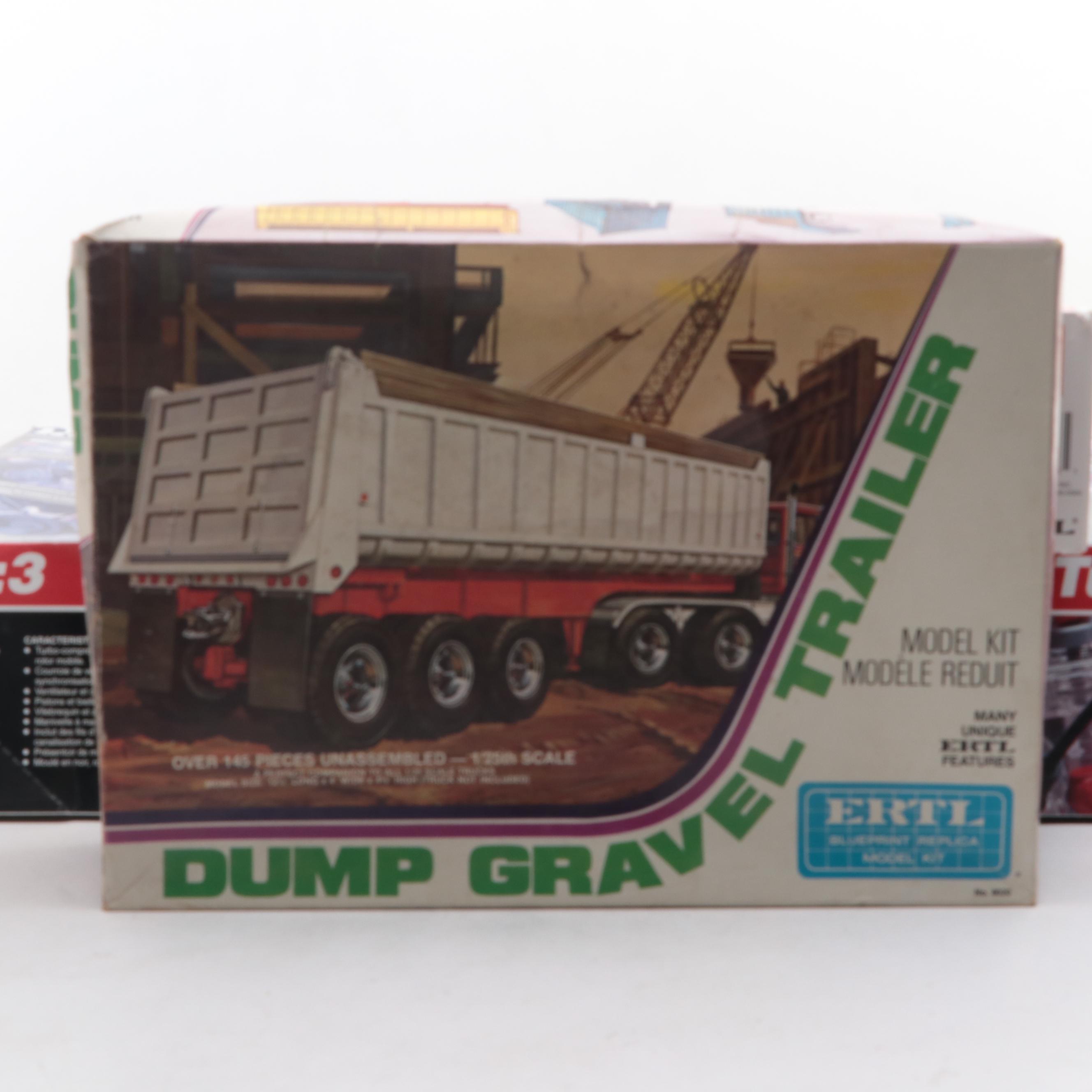 Revel 1:3 Scale Visible Turbo Engine Model Kit with Other Model Truck Kits