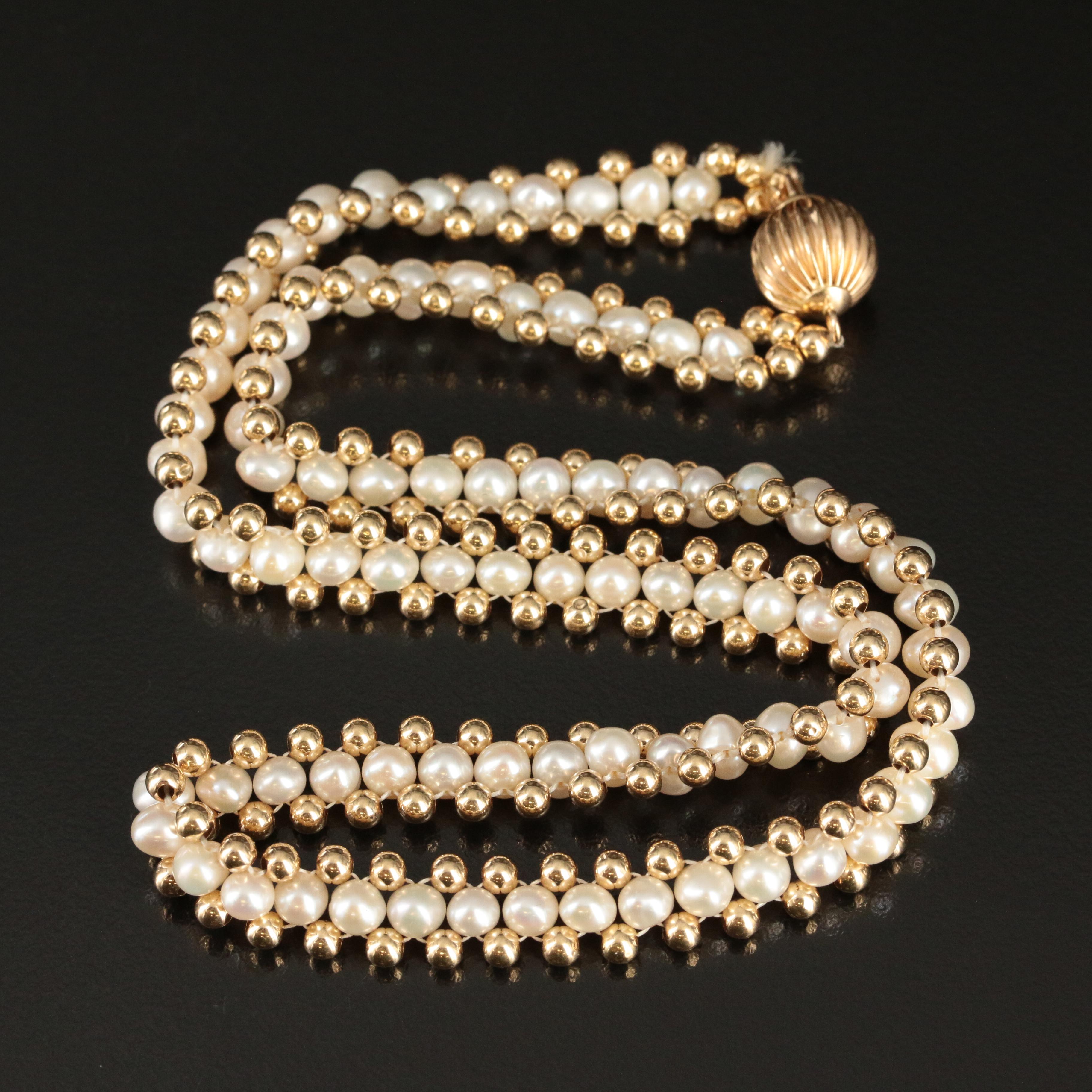 14K Pearl Necklace