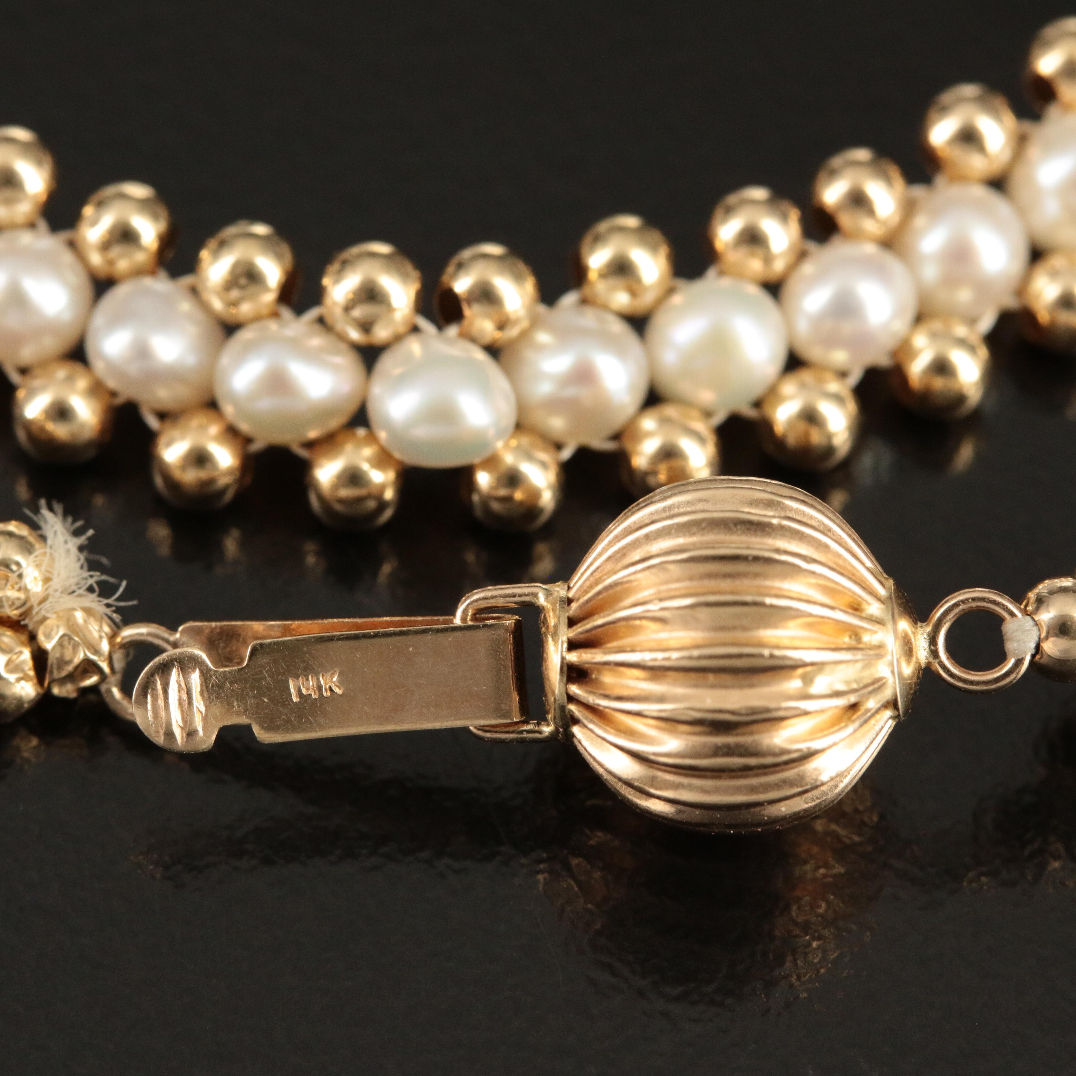 14K Pearl Necklace