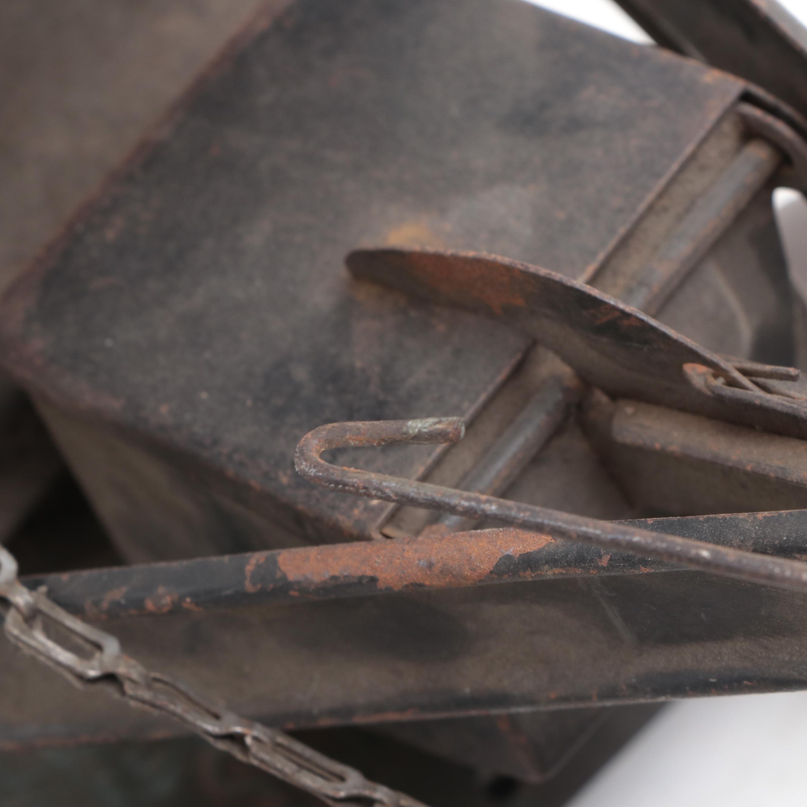 Structo Pressed Steel Toy Crane, Mid-20th Century