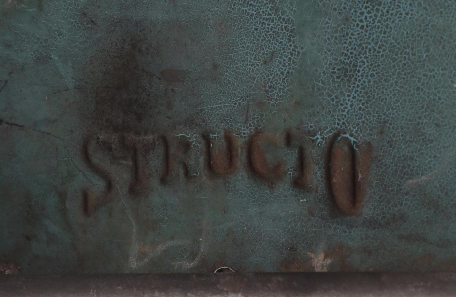 Structo Pressed Steel Toy Crane, Mid-20th Century