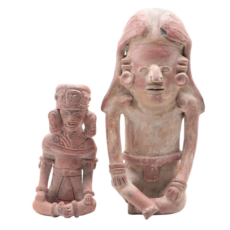 Pre-Columbian Style Clay Figurines