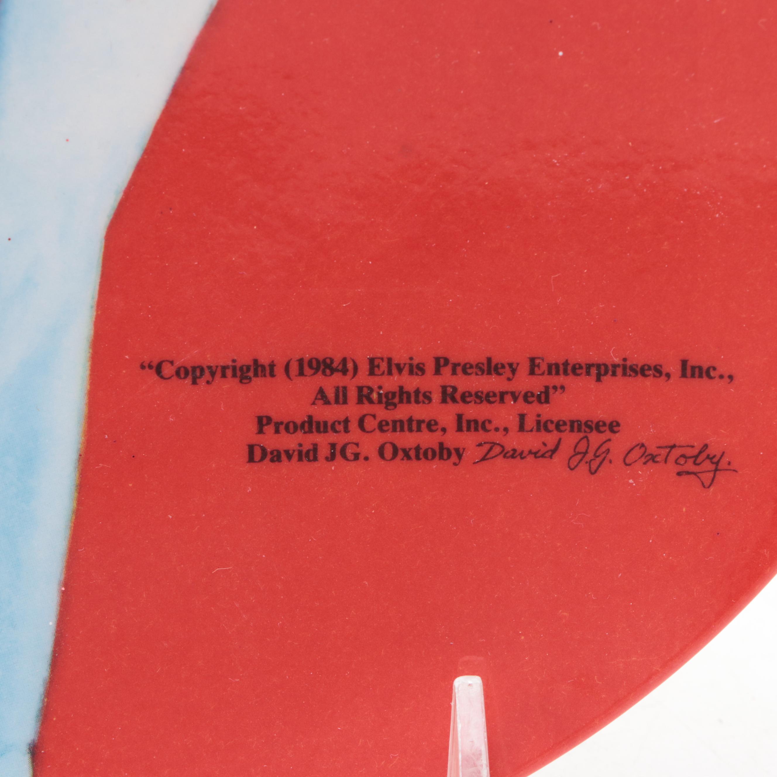 Elvis Presley Themed Trays, Plates, Tablecloth, Shot Glasses and More