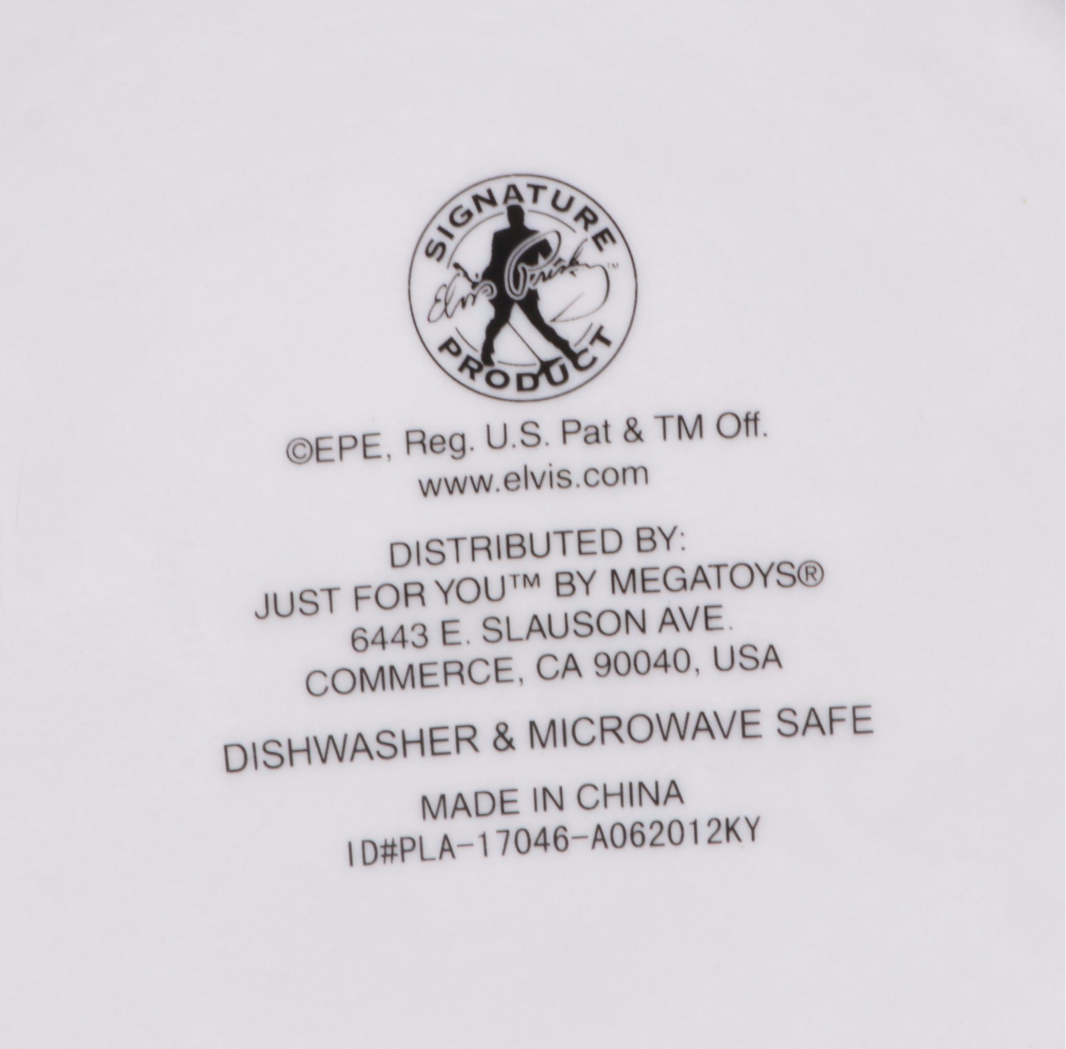 Elvis Presley Themed Trays, Plates, Tablecloth, Shot Glasses and More