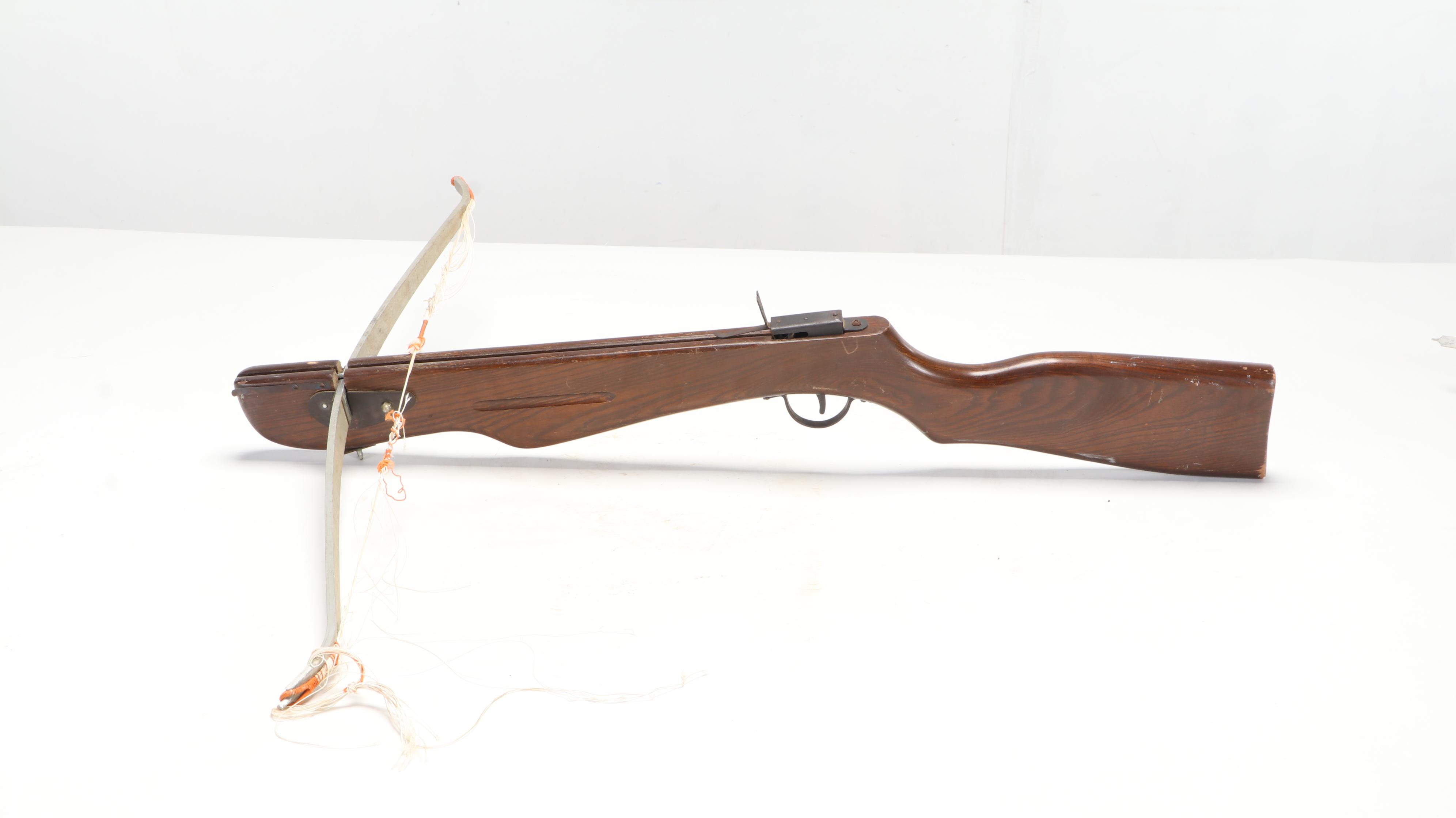 Wham-O MFG Co. Wood Powermaster Hunting Crossbows, Late 20th Century