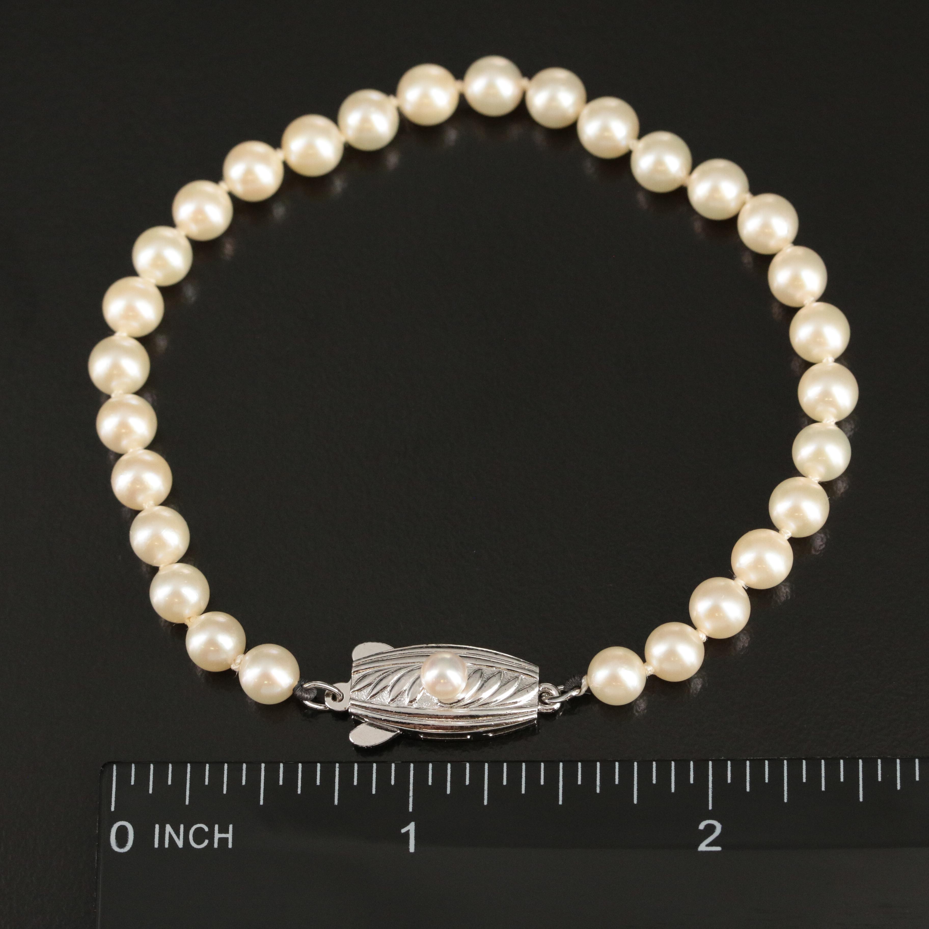 Vintage Mikimoto Pearl Bracelet