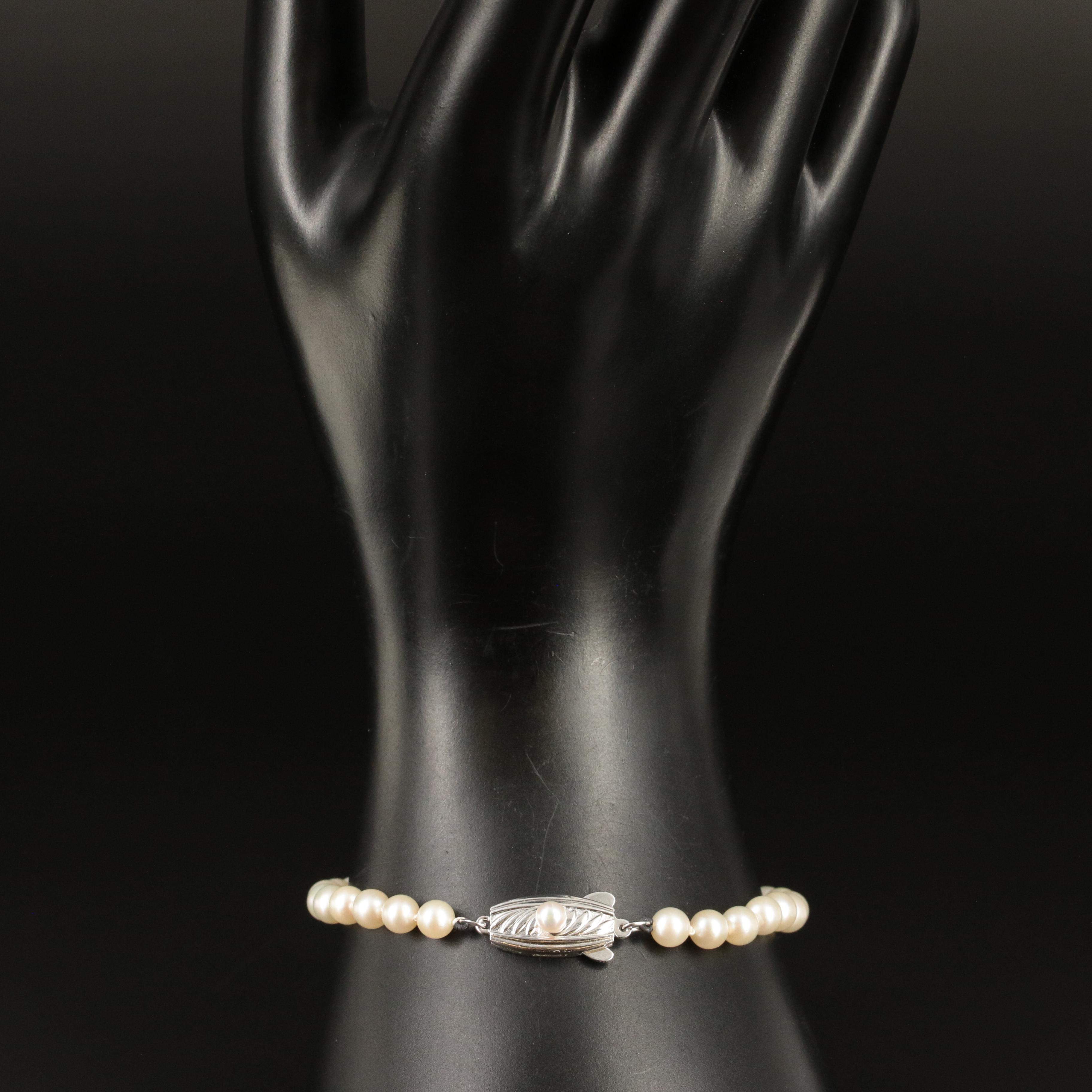 Vintage Mikimoto Pearl Bracelet