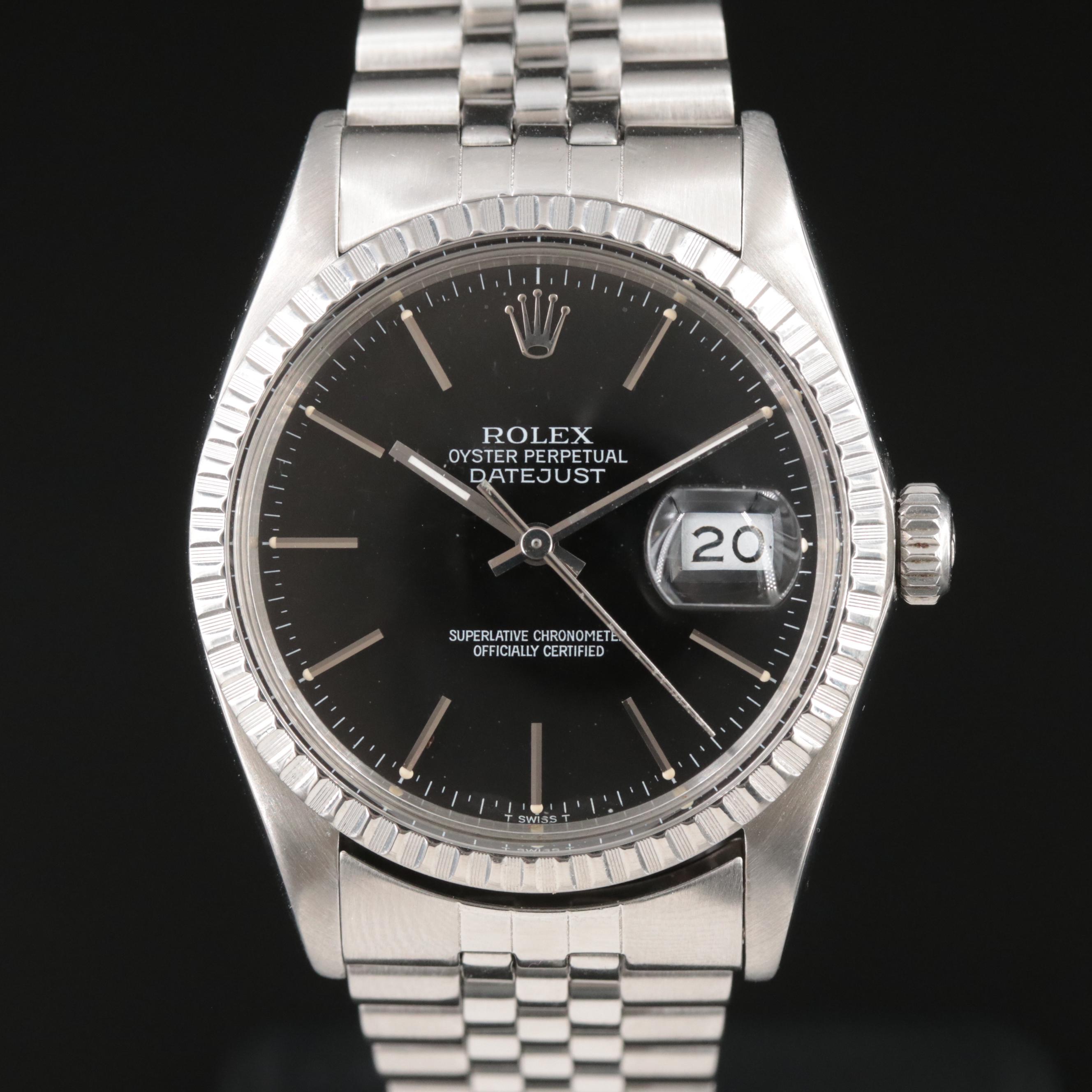 1987-88 Rolex Oyster Perpetual Datejust Automatic Watch
