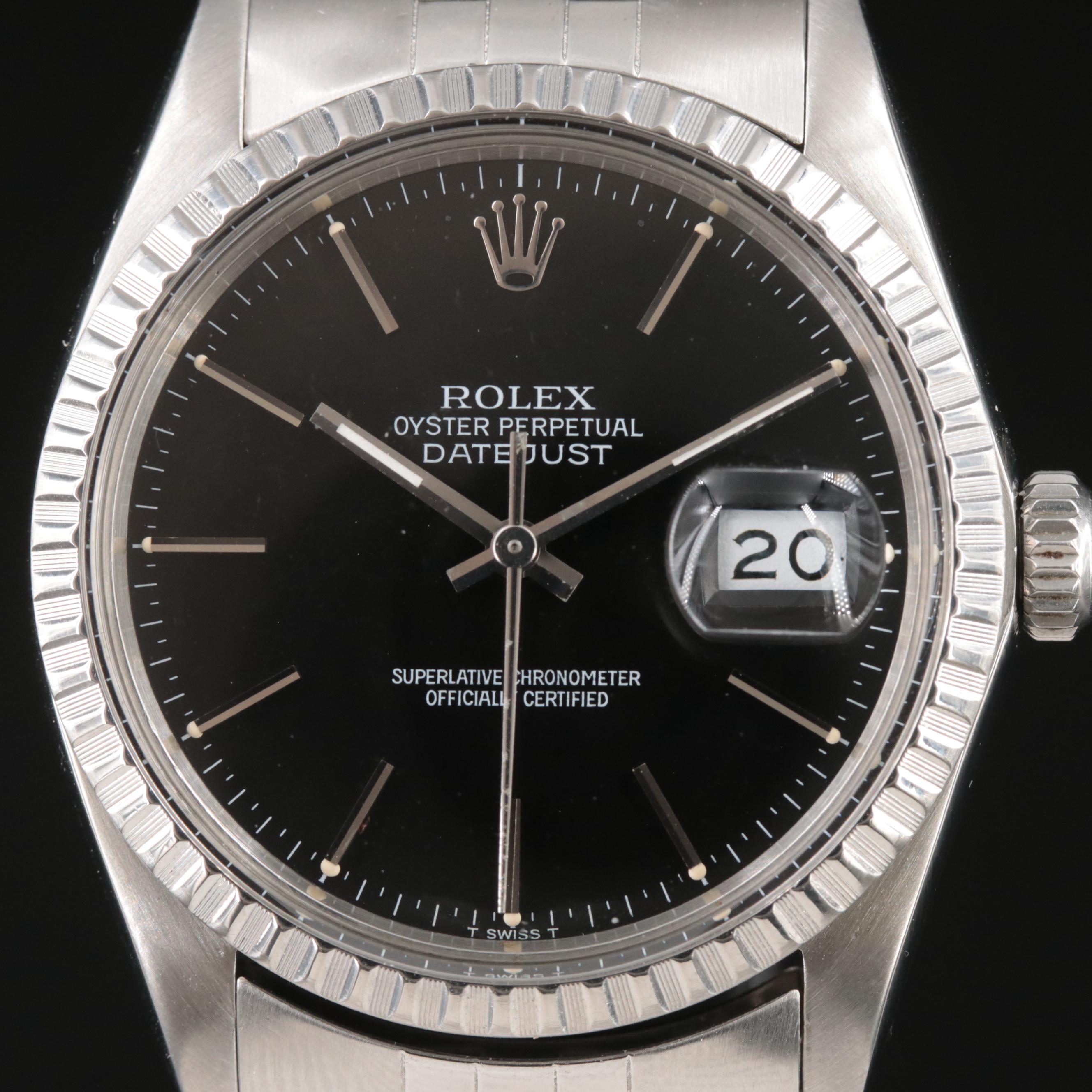 1987-88 Rolex Oyster Perpetual Datejust Automatic Watch