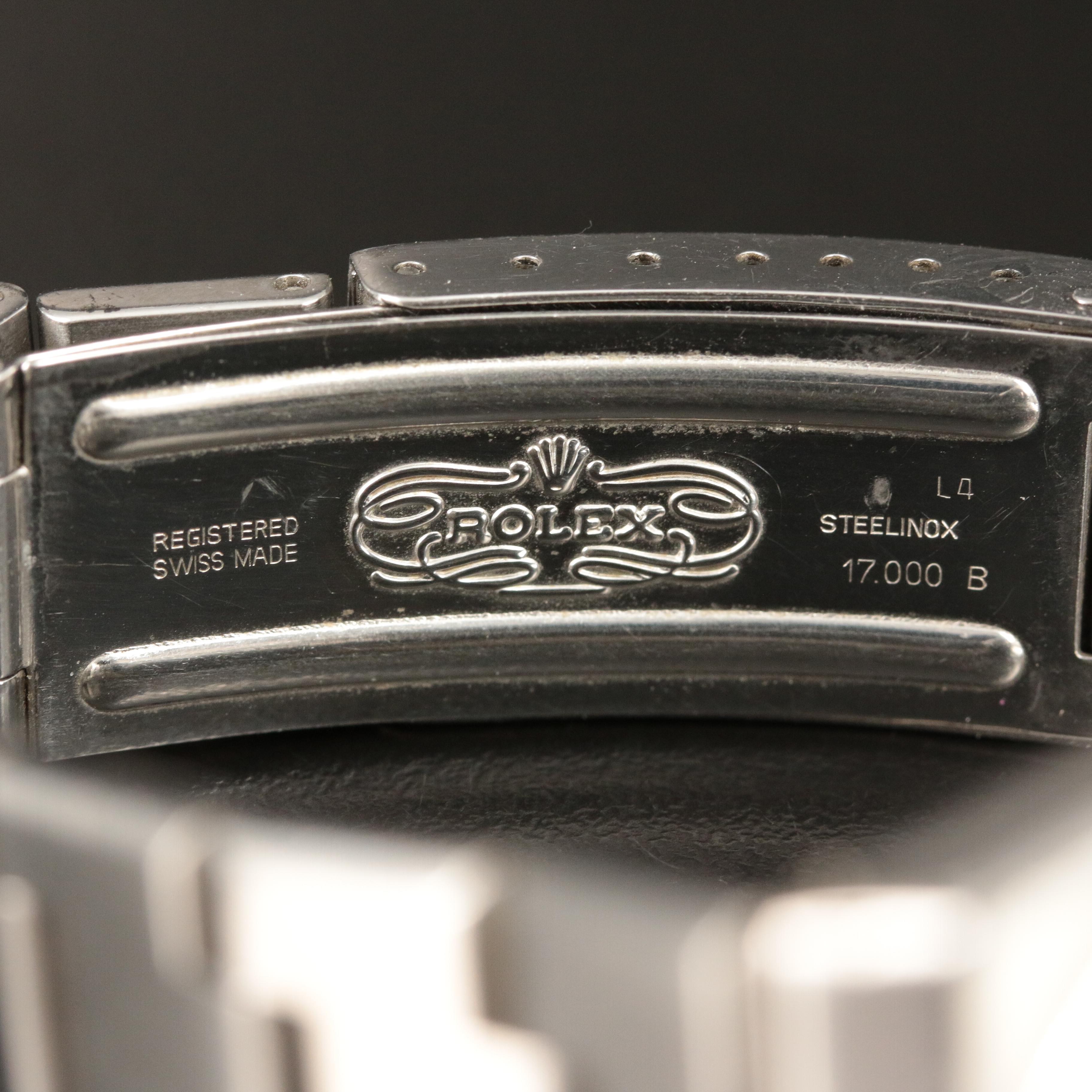 Rolex Oysterquartz Datejust Steel 36mm Black Dial Watch