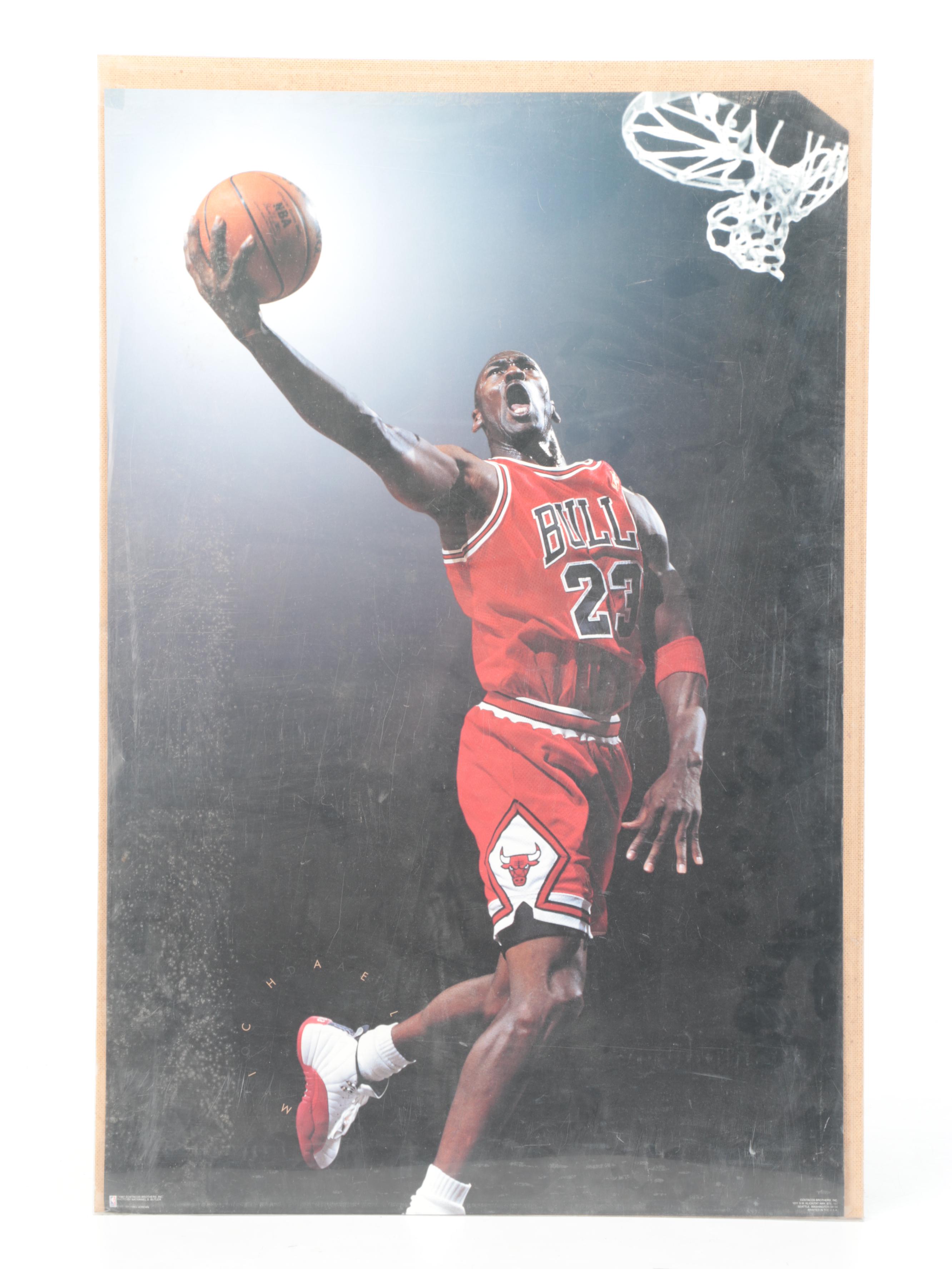 Michael Jordan Posters with LeBron James Nike Advertisement