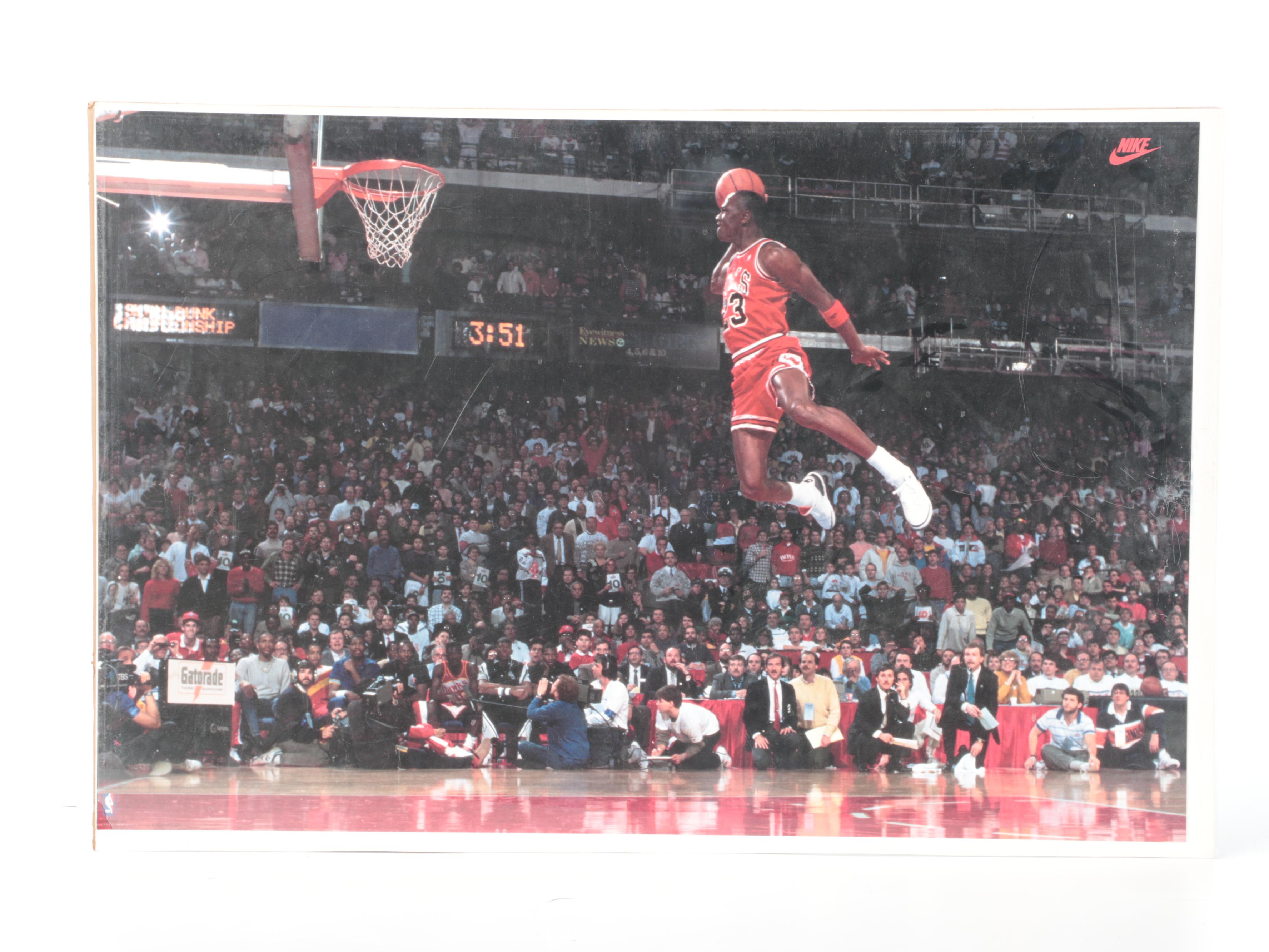Michael Jordan Posters with LeBron James Nike Advertisement