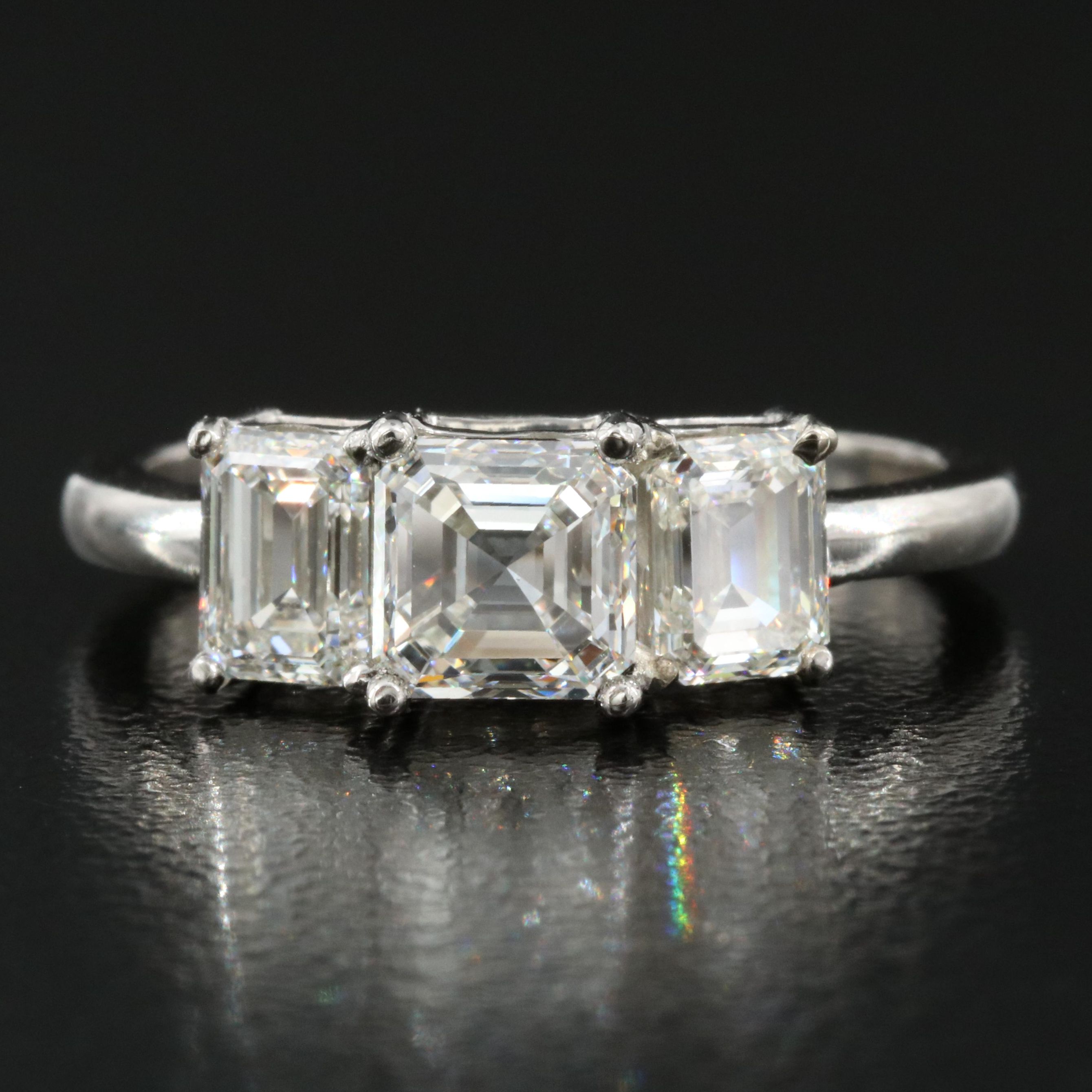 Platinum 2.01 CTW Flawless and Internally Flawless Diamond Ring with GIA Reports