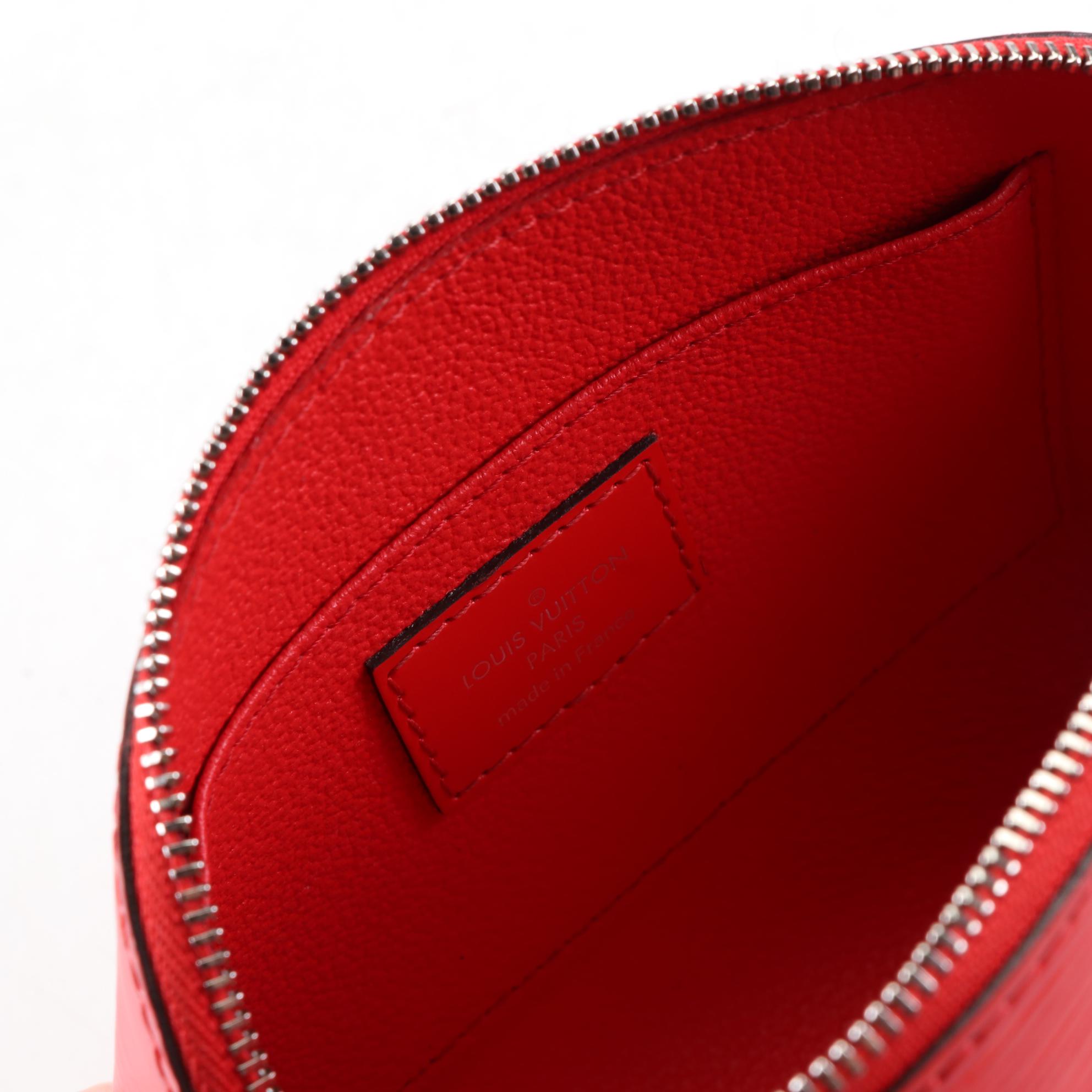 Louis Vuitton Zip Pouch in Red Epi Leather