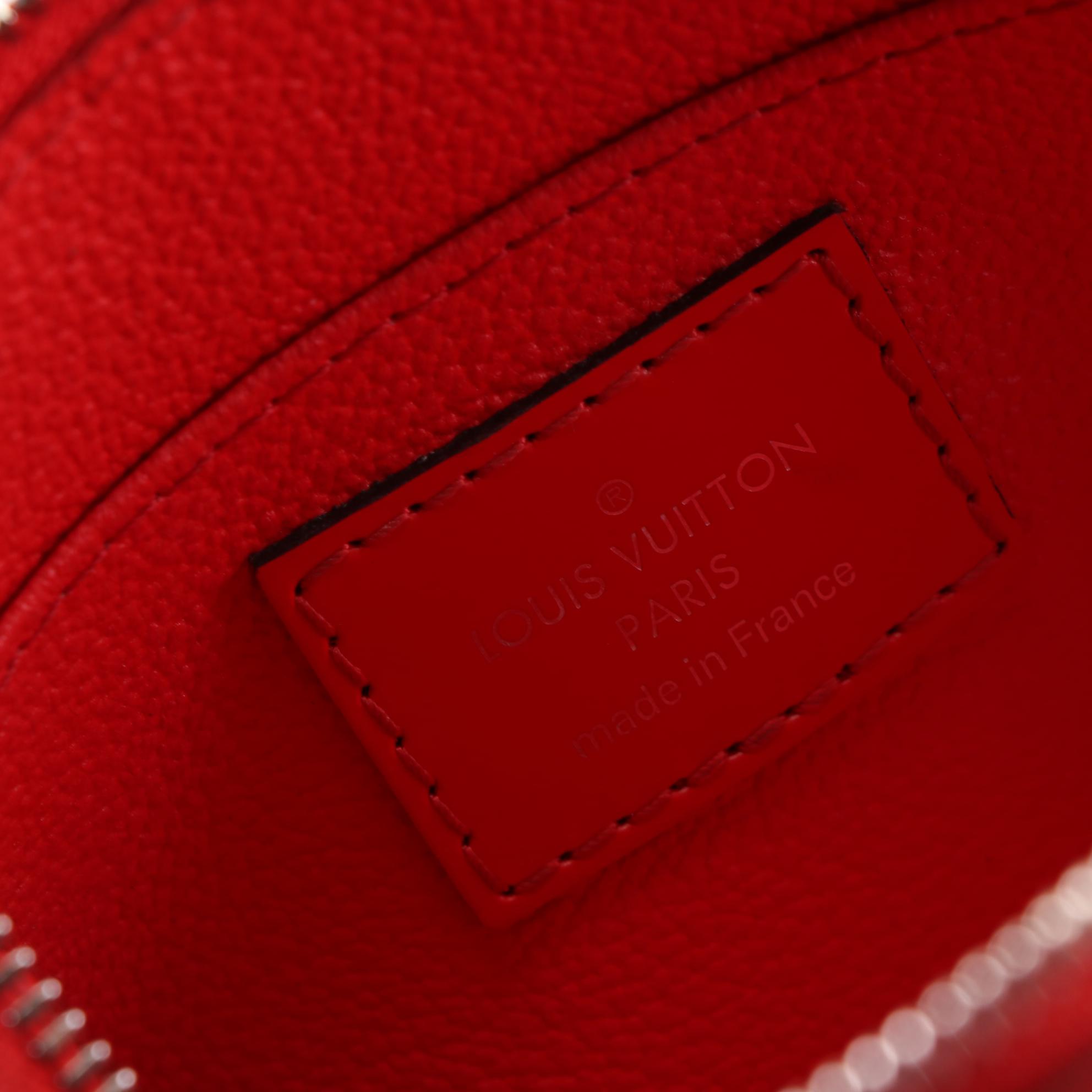 Louis Vuitton Zip Pouch in Red Epi Leather